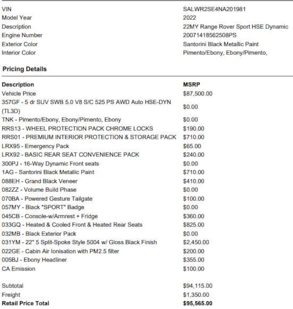 Used 2022 Land Rover Range Rover Sport HSE Dynamic SUV