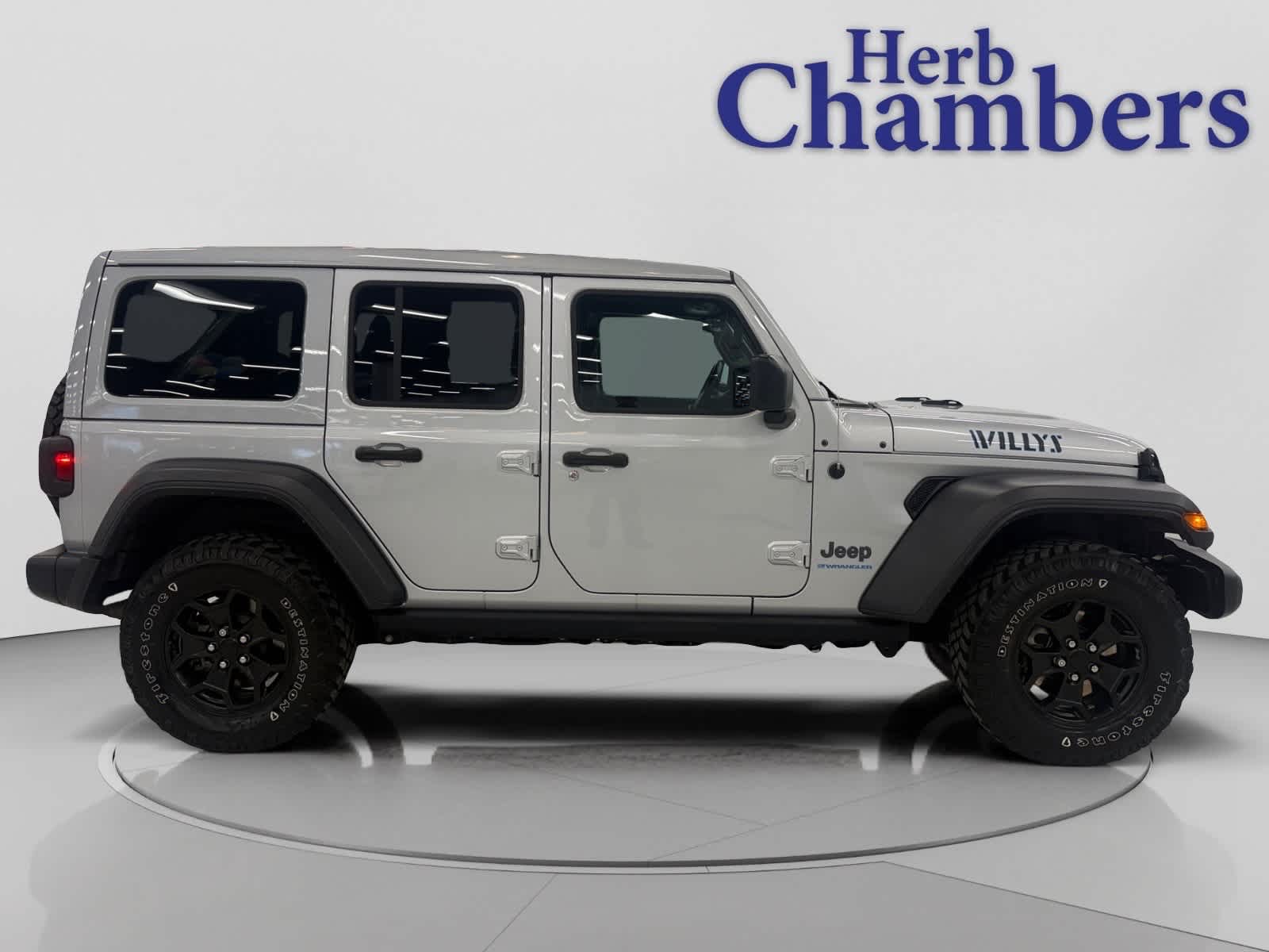 Used 2023 Jeep Wrangler 4xe Willys 4XE with VIN 1C4JJXN61PW592524 for sale in Warwick, RI