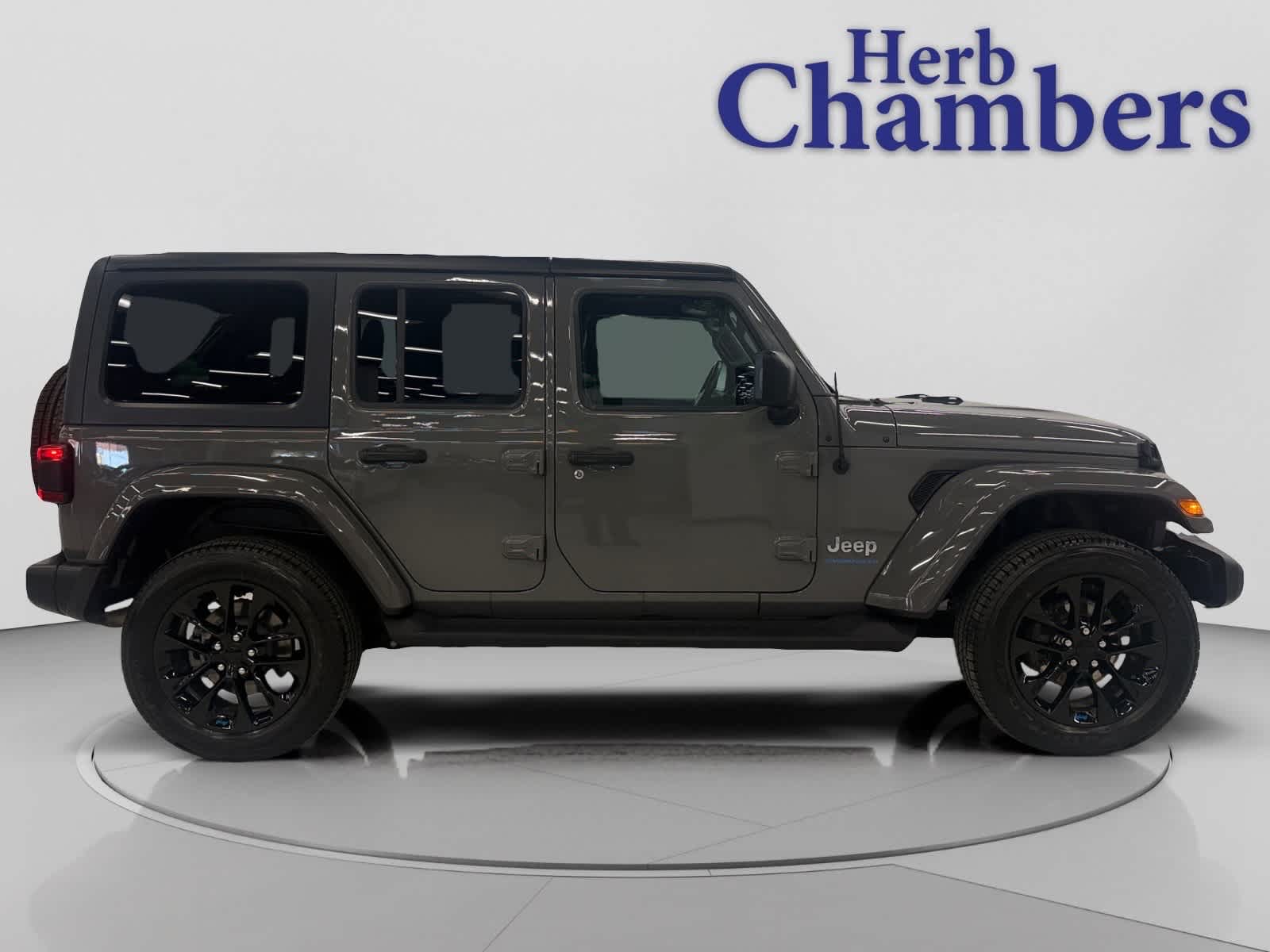Used 2023 Jeep Wrangler 4xe Sahara 4XE with VIN 1C4JJXP65PW604963 for sale in Warwick, RI