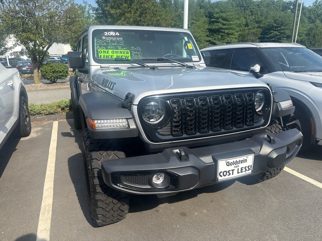 Used 2024 Jeep Wrangler Willys 4X4 V6 w/ Convenience Package & 3-Piece Hard Top SUV