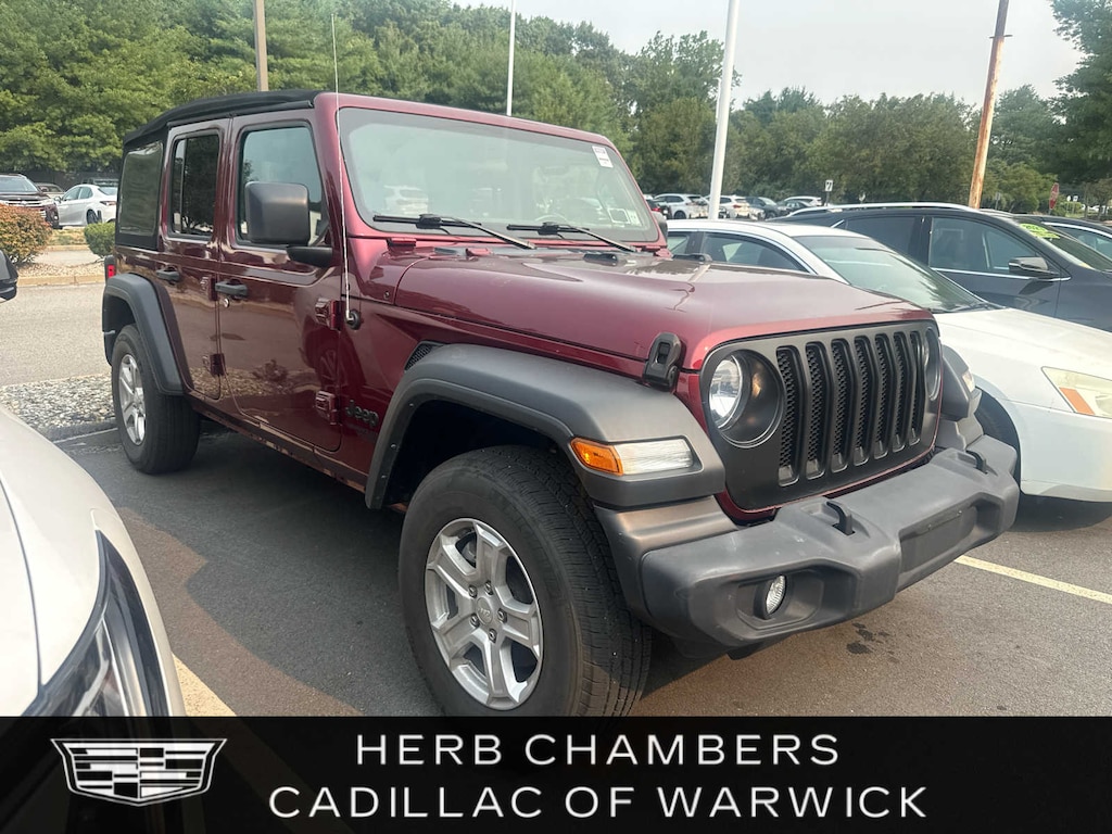 Used 2021 Jeep Wrangler Unlimited Sport 4X4 V6 w/ Perforated Leather & Technology Group SUV