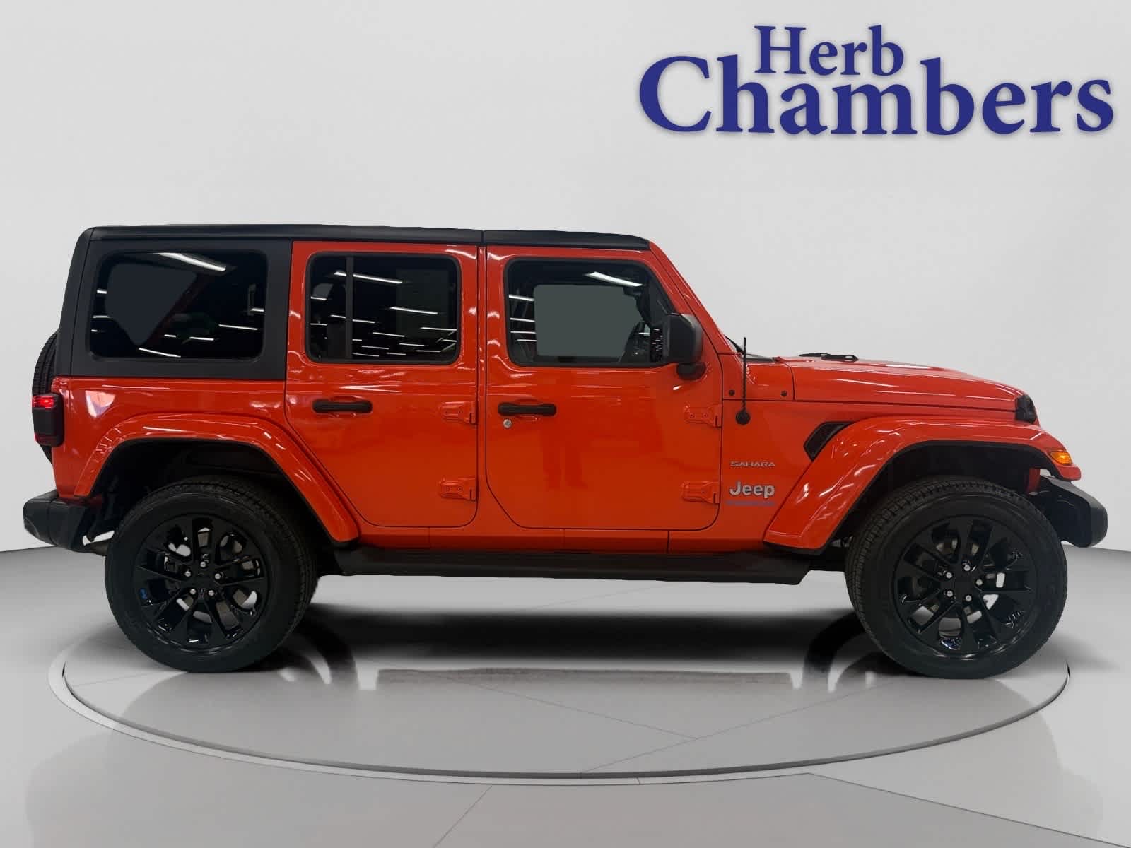 Used 2023 Jeep Wrangler 4xe Sahara 4XE with VIN 1C4JJXP60PW686049 for sale in Warwick, RI