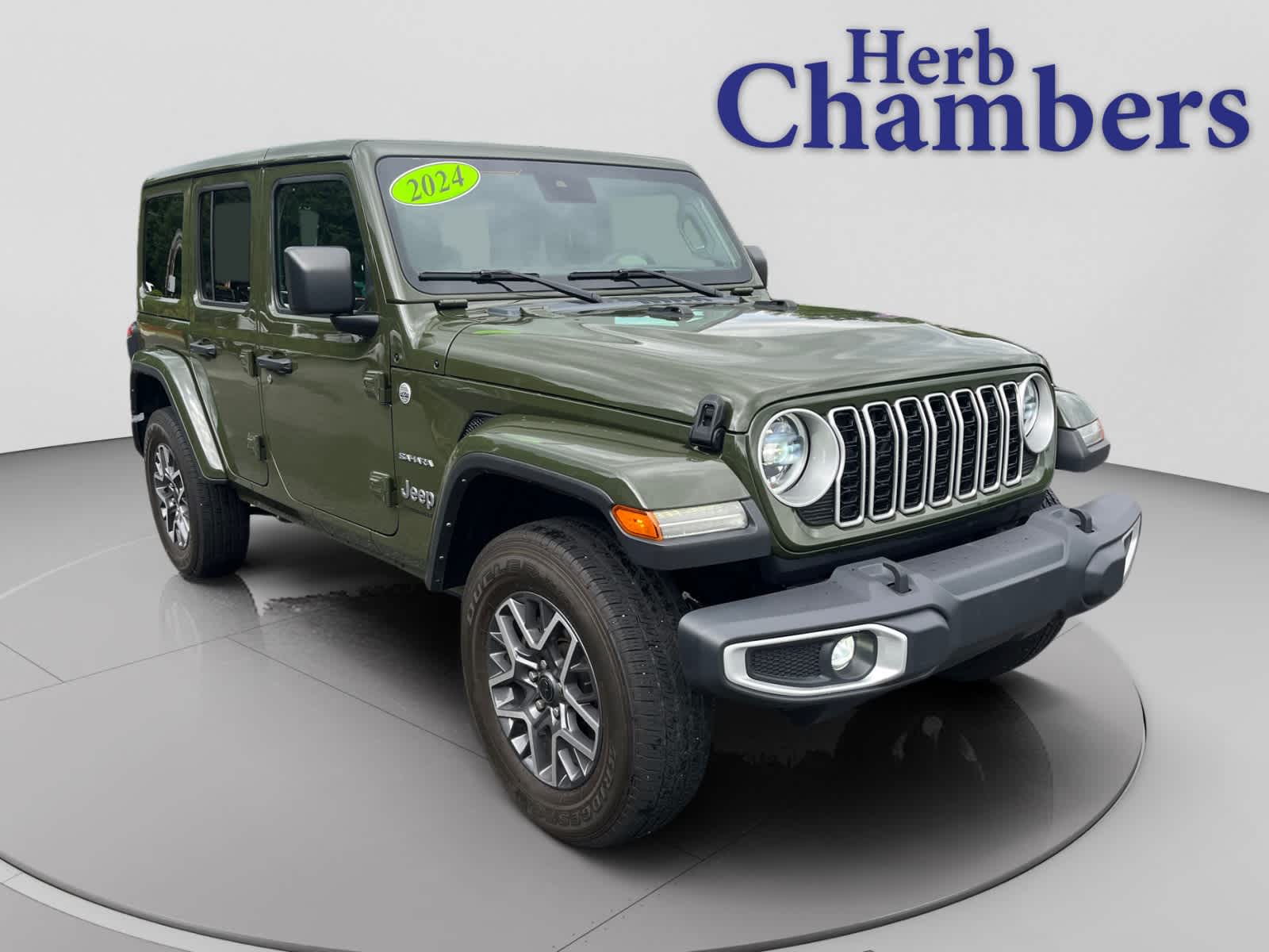 Sarge Green Clearcoat 2024 Jeep Wrangler SUV / Crossover Four-Wheel Drive Automatic