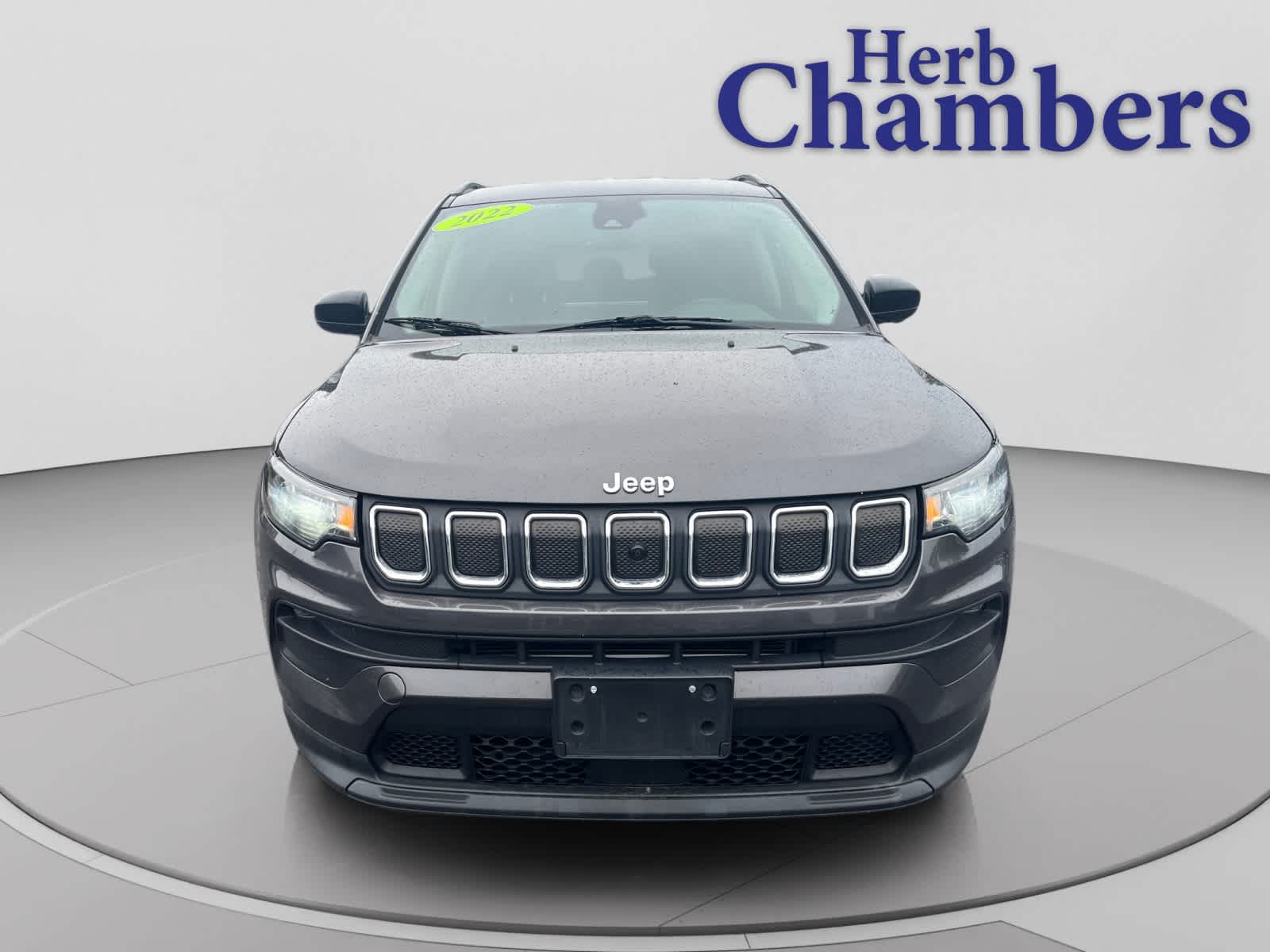 Certified 2022 Jeep Compass Latitude with VIN 3C4NJDBB9NT236049 for sale in Millbury, MA