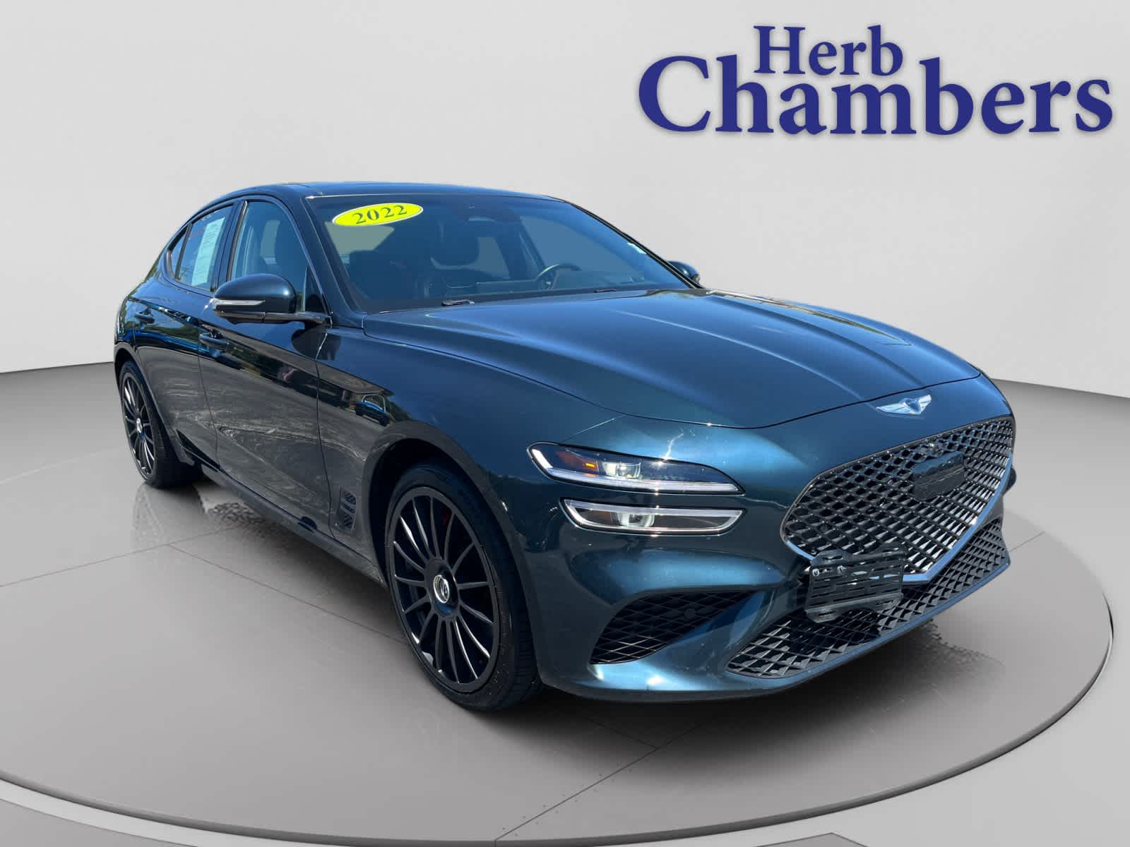 Tasman Blue 2022 Genesis G70 Sedan Rear-Wheel Drive Automatic