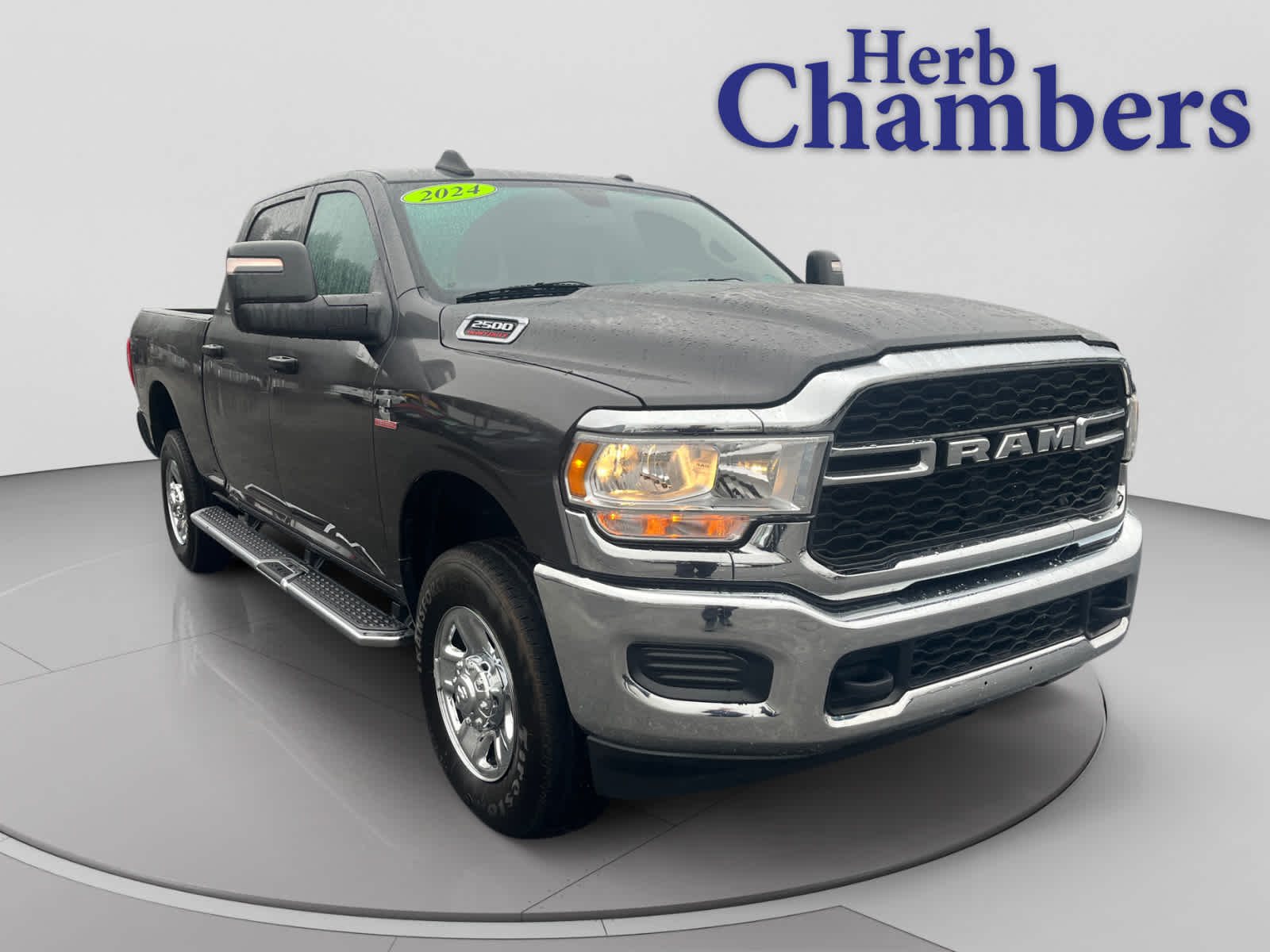 Gray (Granite Crystal Metallic Clearcoat) 2024 RAM 2500 Tradesman Crew Cab 4WD Pickup Truck Four-Wheel Drive Automatic