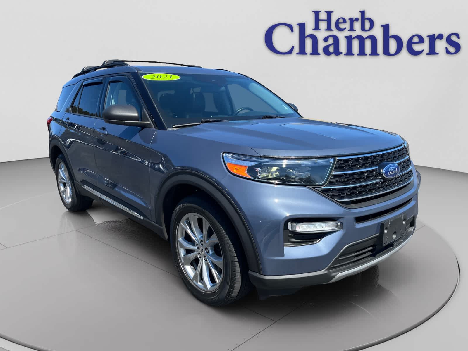 Infinite Blue Metallic Tinted Clearcoat 2021 Ford Explorer XLT AWD SUV / Crossover All-Wheel Drive Automatic