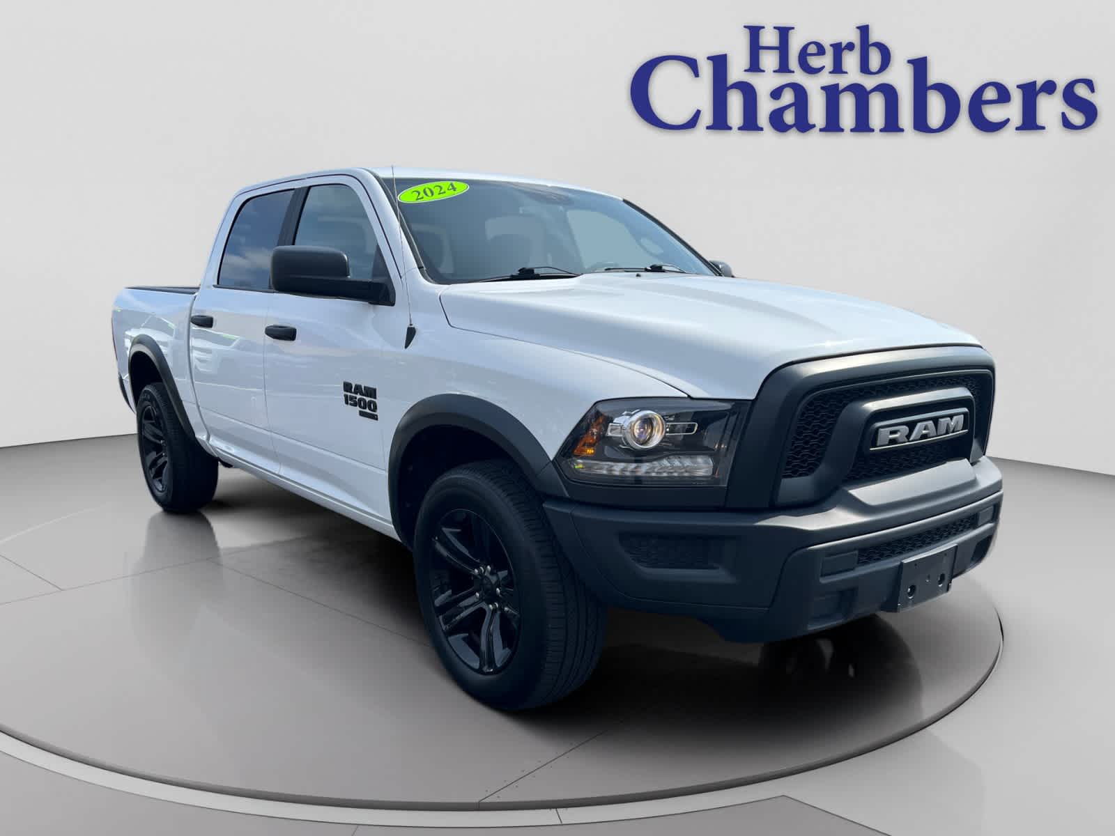 Bright White Clearcoat 2024 RAM 1500 Classic Warlock Crew Cab 4WD Pickup Truck Four-Wheel Drive Automatic