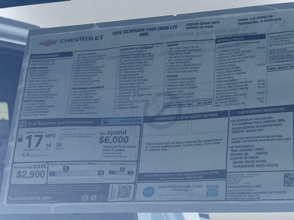 New 2026 Chevrolet Silverado 1500 LTZ Truck