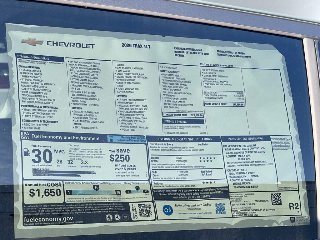 New 2026 Chevrolet Trax LT SUV