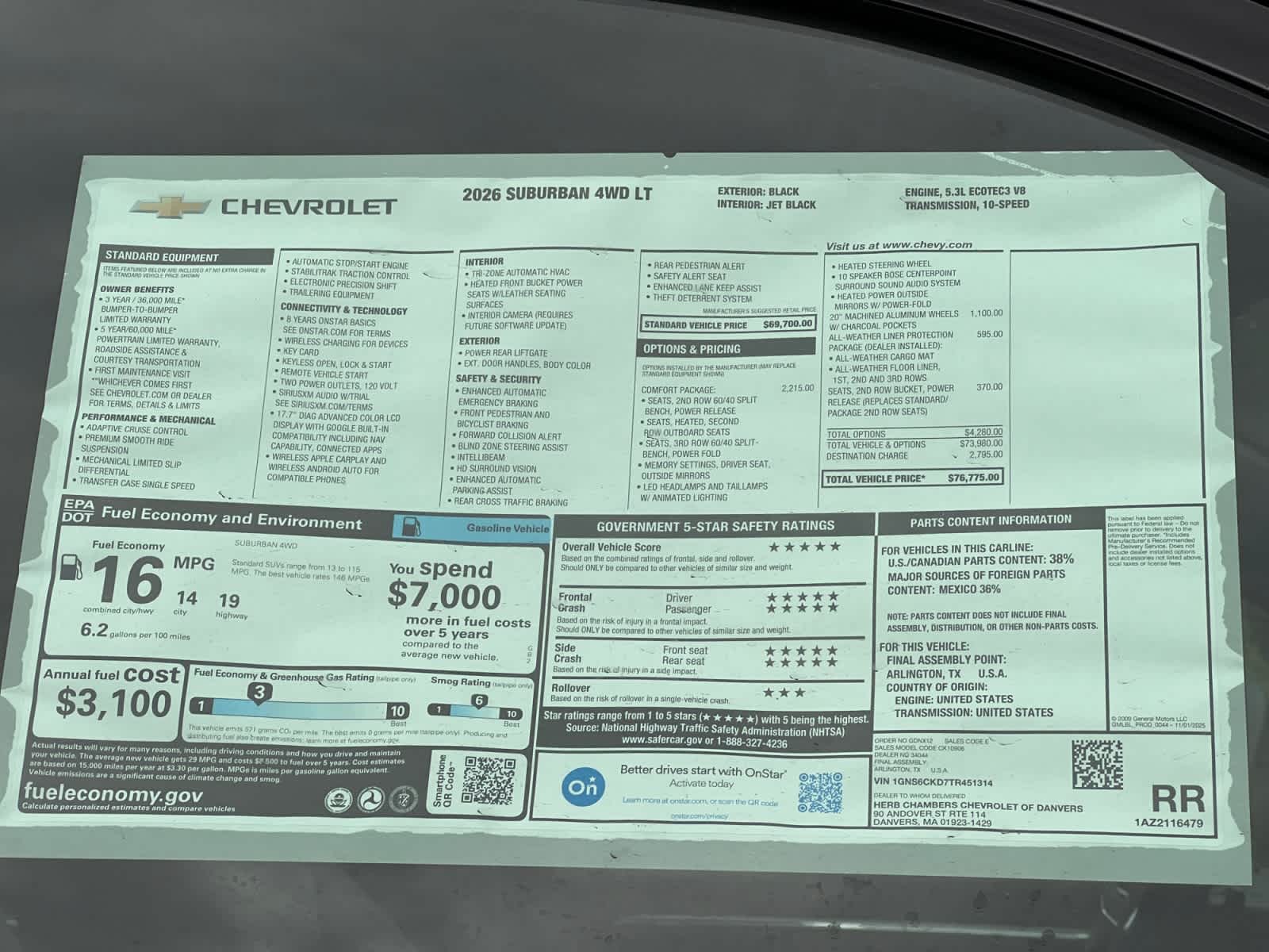 2026 Chevrolet Suburban LT - Photo 13