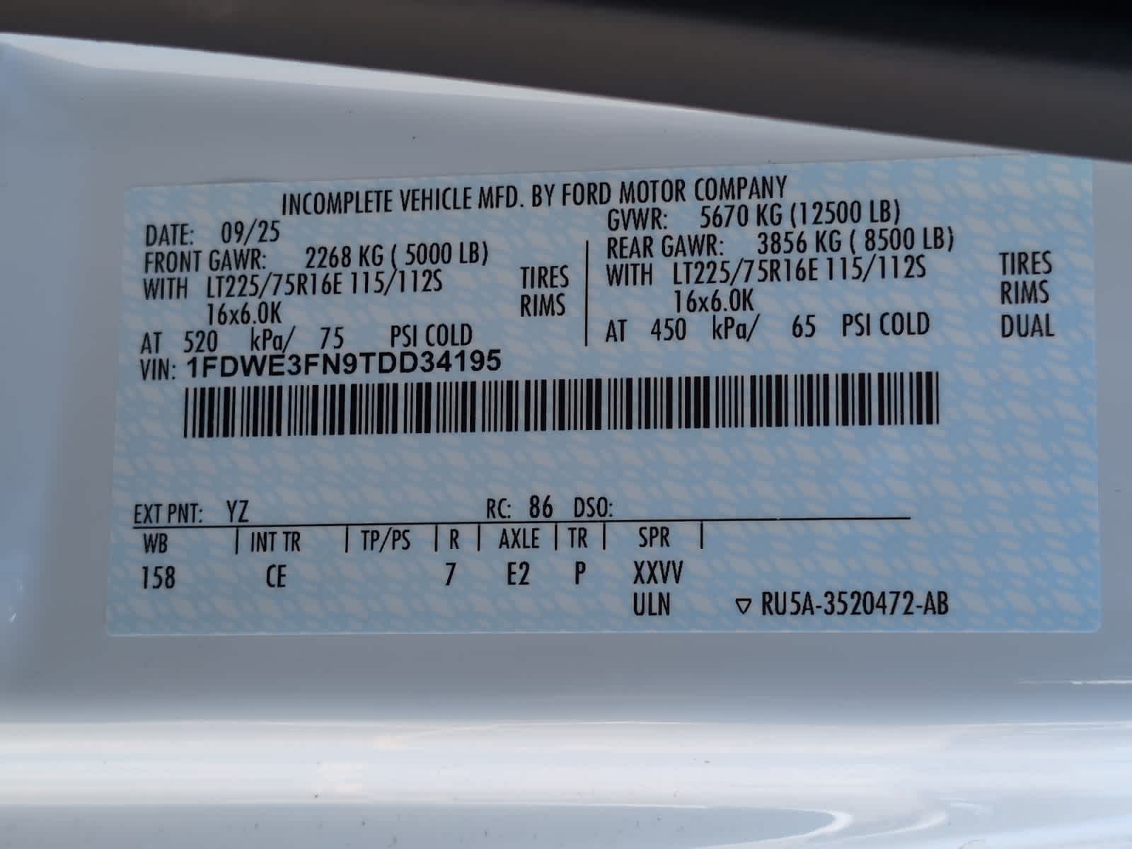 new 2026 Ford E-Series Cutaway car, priced at $46,444