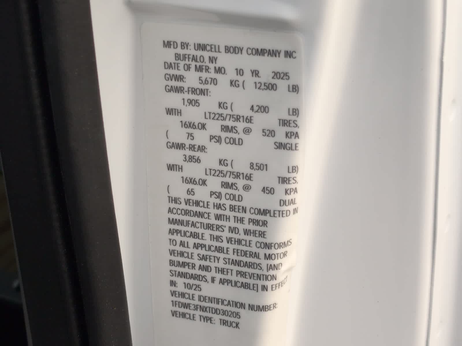 new 2026 Ford E-Series Cutaway car, priced at $63,100