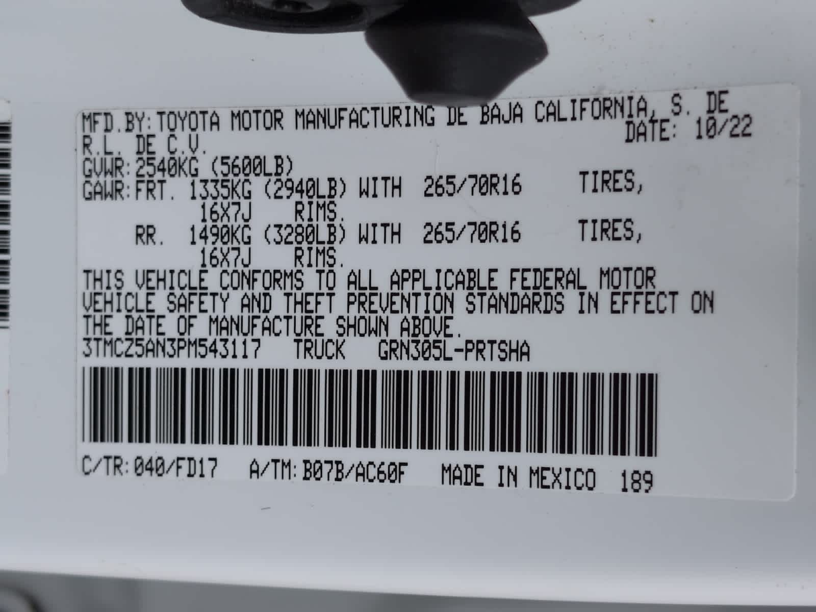 used 2023 Toyota Tacoma car, priced at $36,497