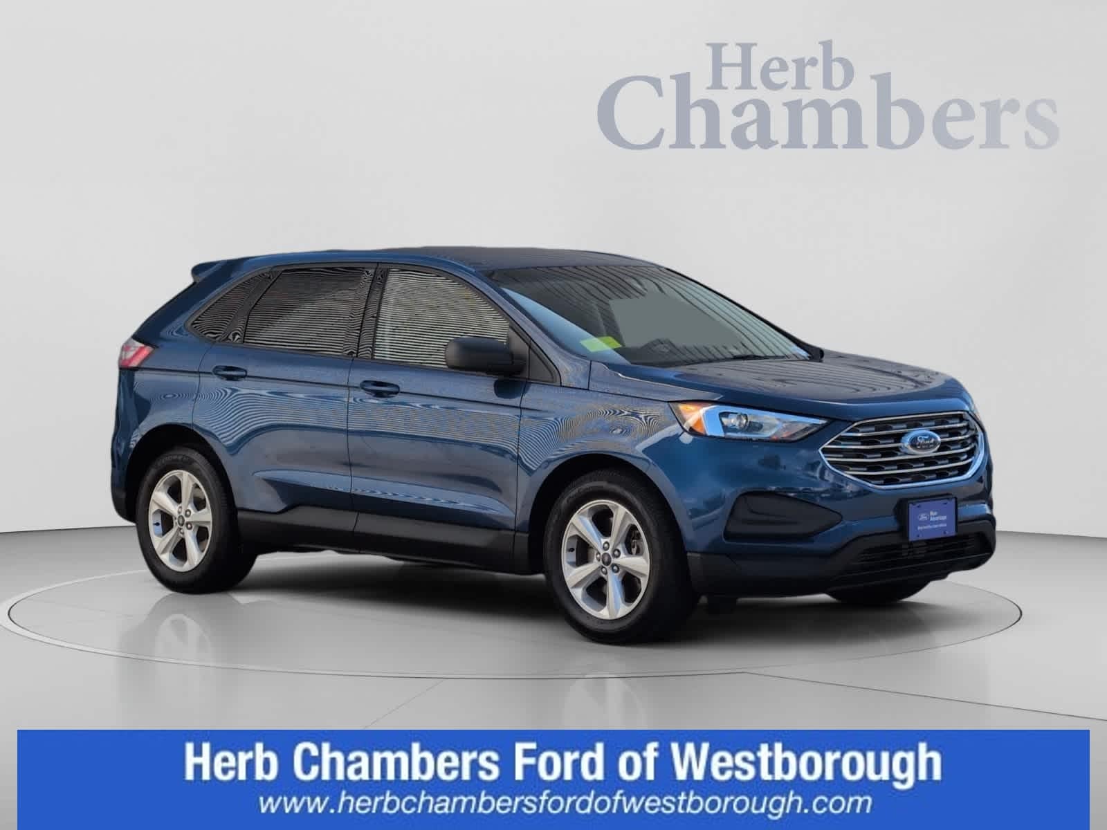 Atlas Blue 2020 Ford Edge SUV / Crossover All-Wheel Drive Automatic