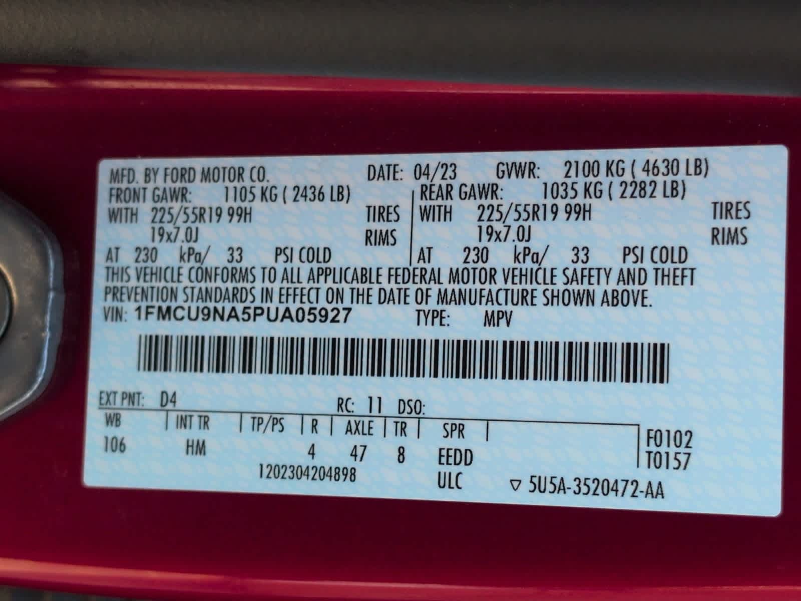 used 2023 Ford Escape car, priced at $23,297