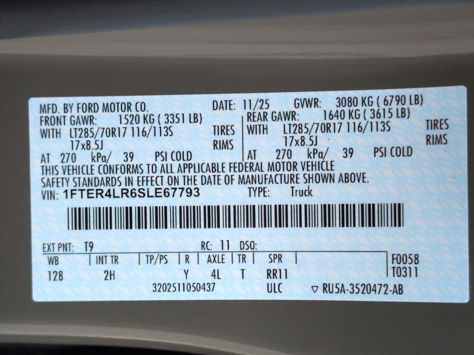 new 2025 Ford Ranger car, priced at $59,985