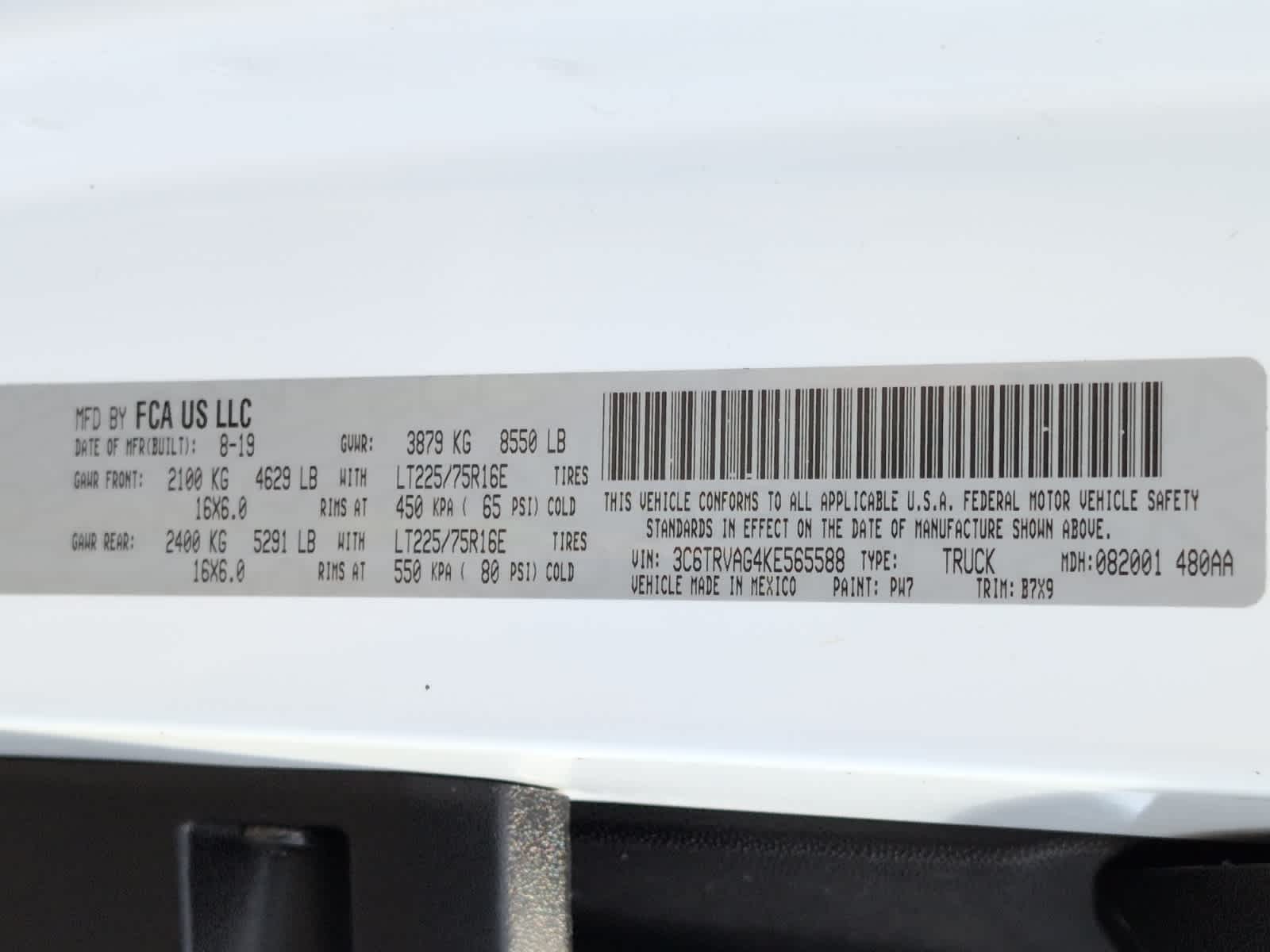 used 2019 Ram ProMaster 1500 car, priced at $19,497