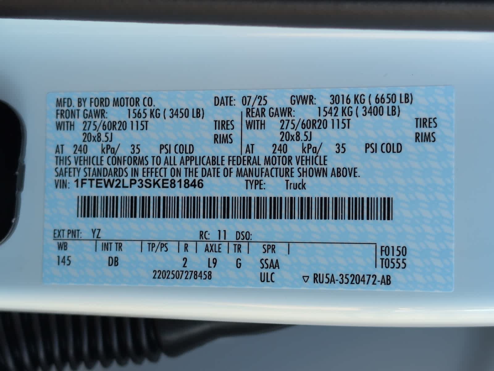 new 2025 Ford F-150 car, priced at $51,754