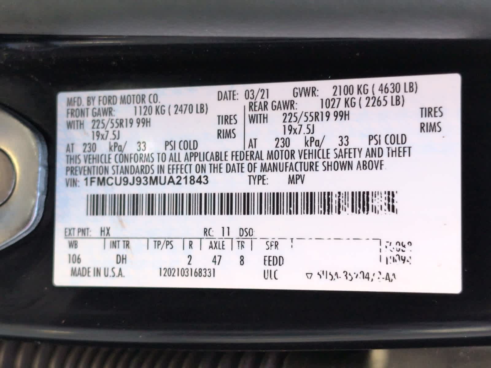 used 2021 Ford Escape car, priced at $21,497
