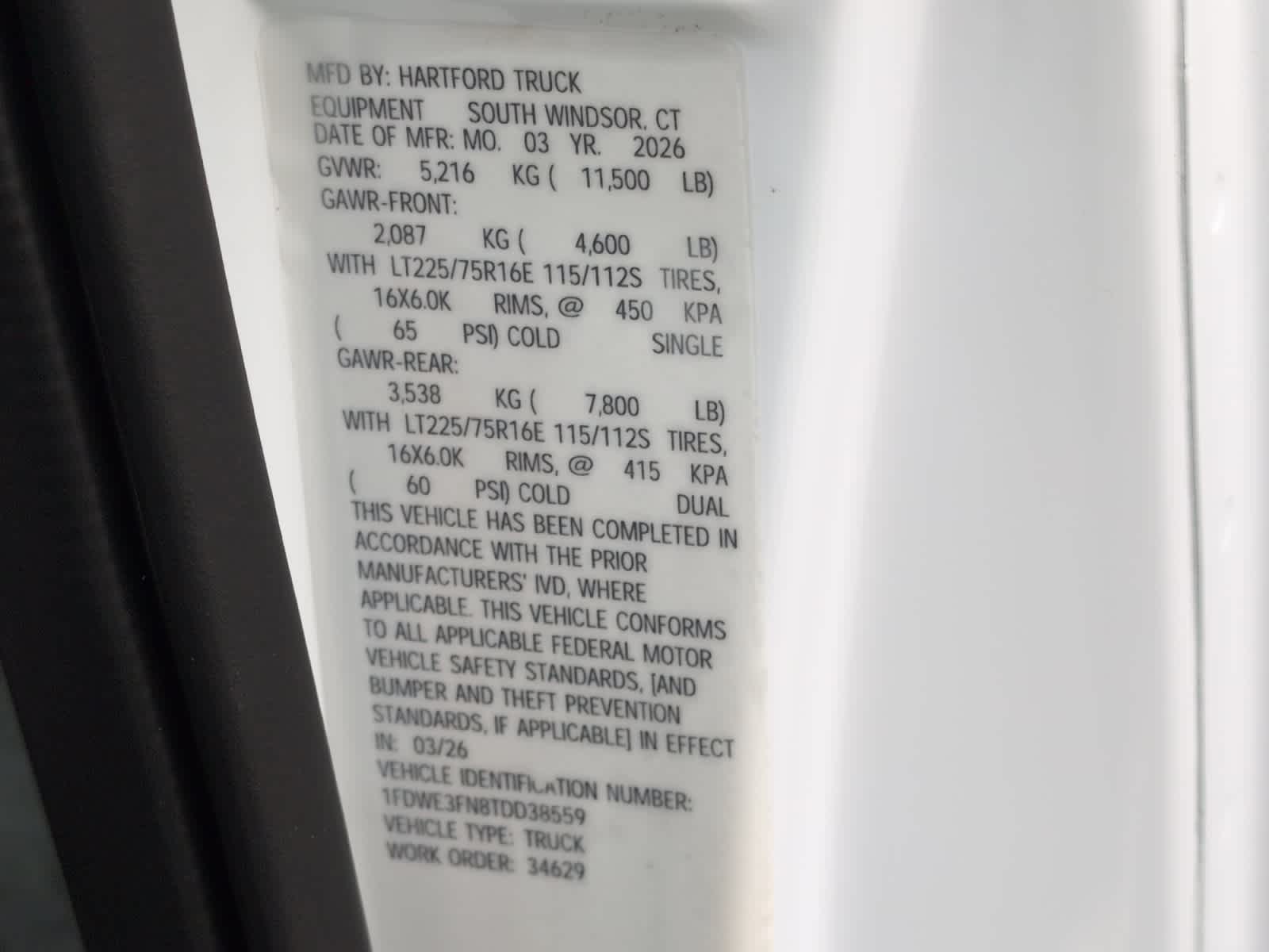 new 2026 Ford E-Series Cutaway car, priced at $73,408