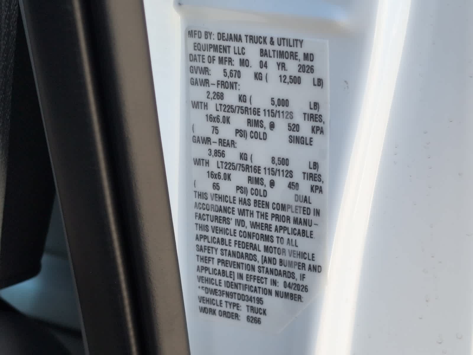 new 2026 Ford E-Series Cutaway car, priced at $46,444