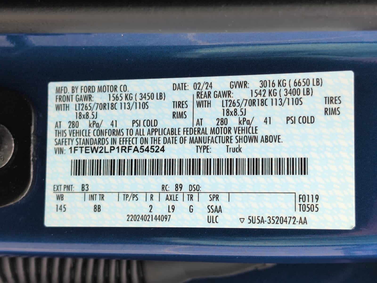 used 2024 Ford F-150 car
