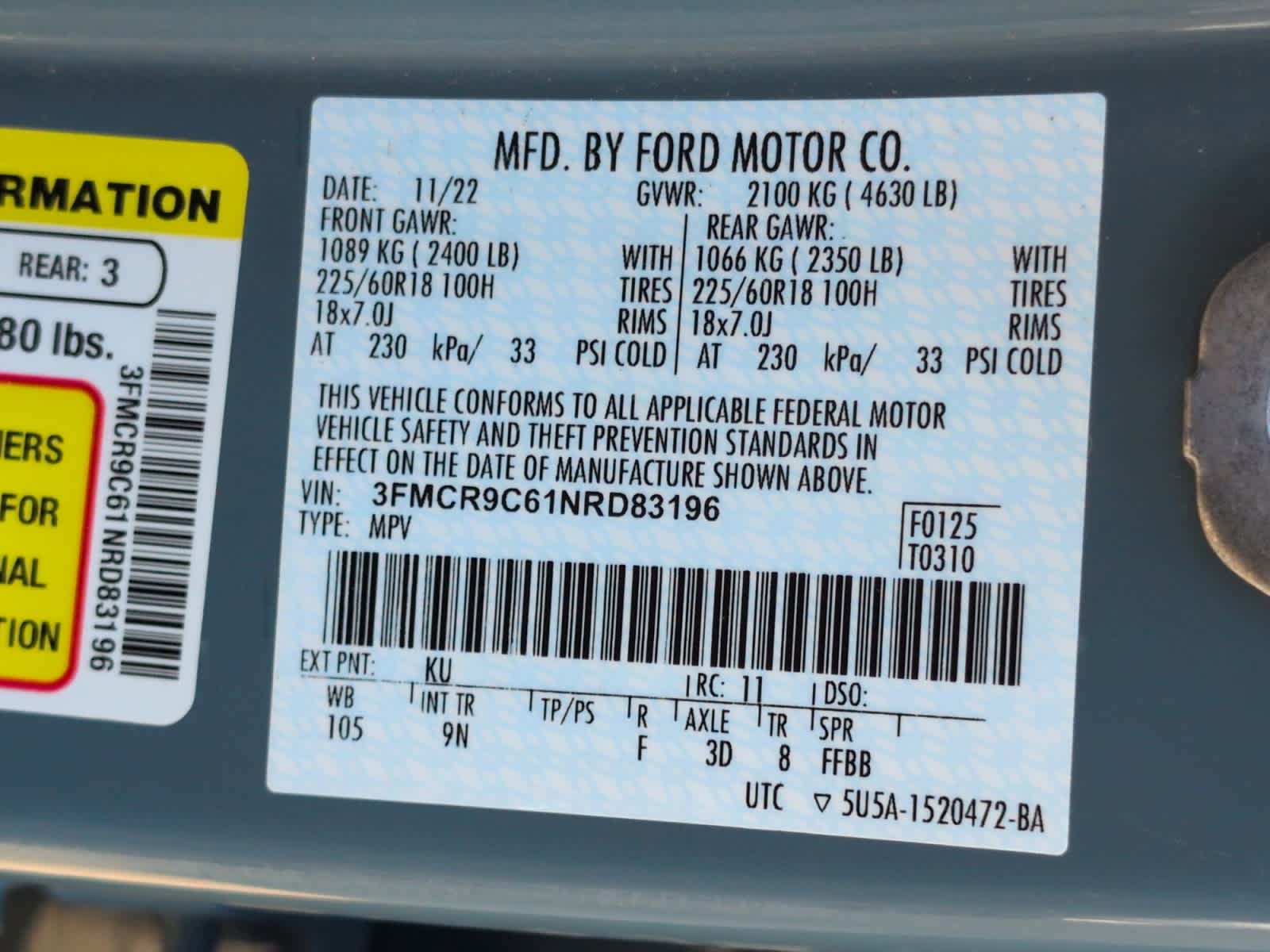 used 2022 Ford Bronco Sport car, priced at $24,297