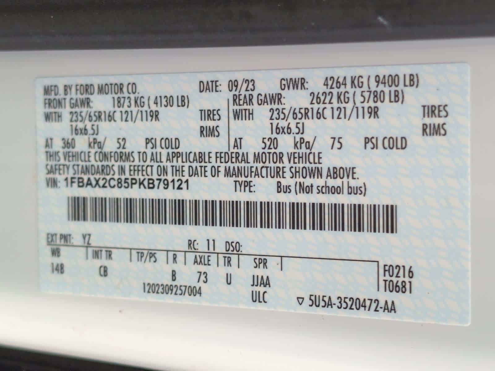 used 2023 Ford Transit-350 Passenger car, priced at $37,497