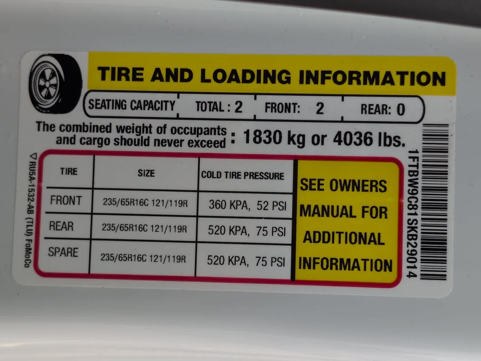 new 2025 Ford Transit car, priced at $55,362