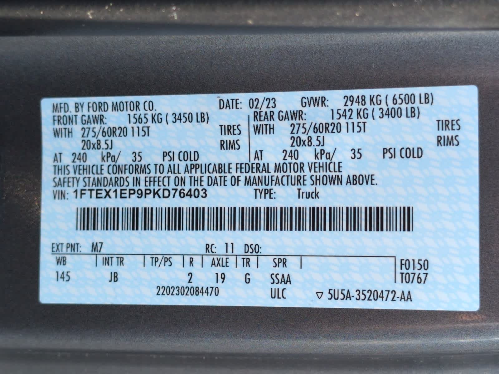 used 2023 Ford F-150 car, priced at $37,097