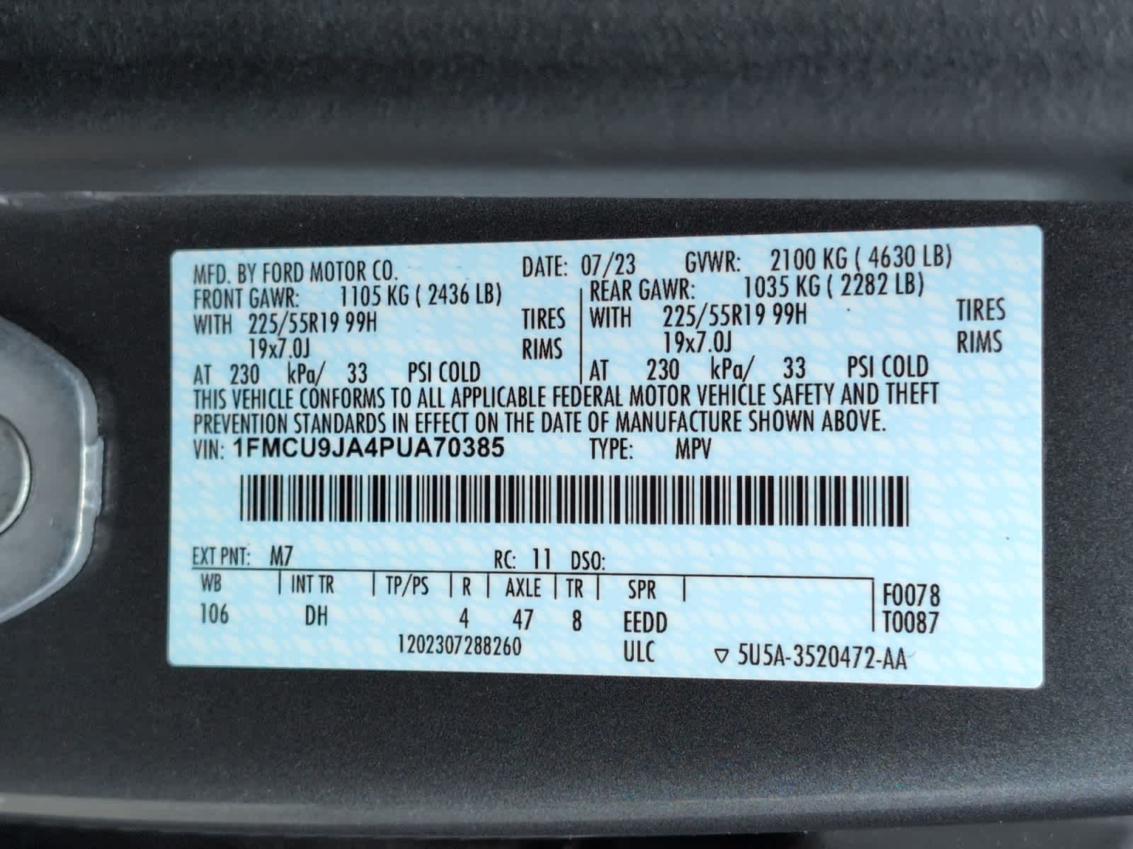 used 2023 Ford Escape car, priced at $22,497
