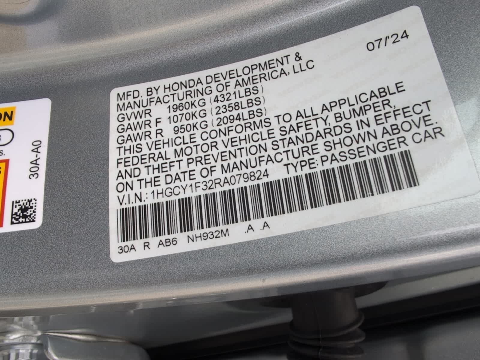 used 2024 Honda Accord car, priced at $26,060