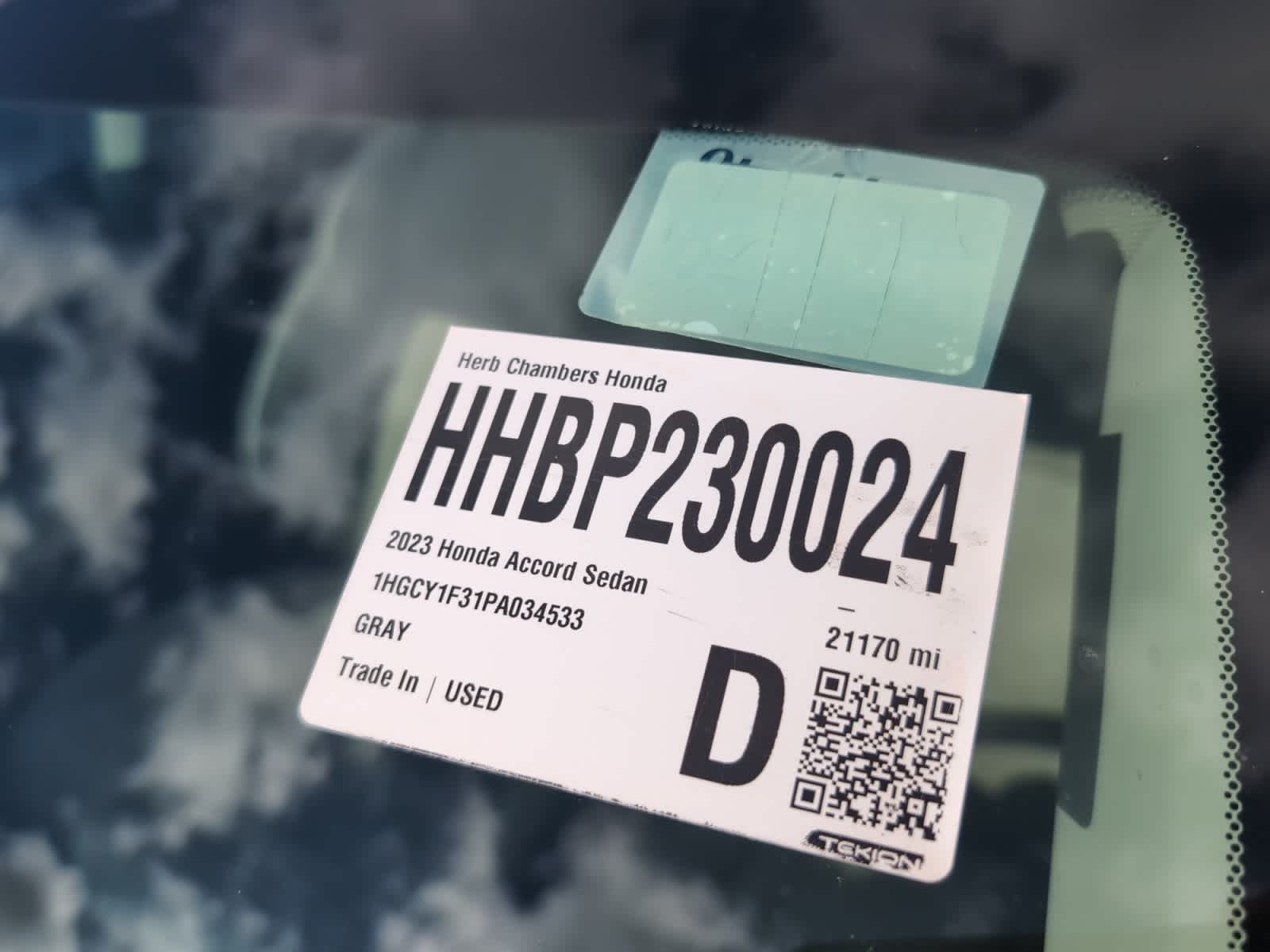 used 2023 Honda Accord car, priced at $26,061