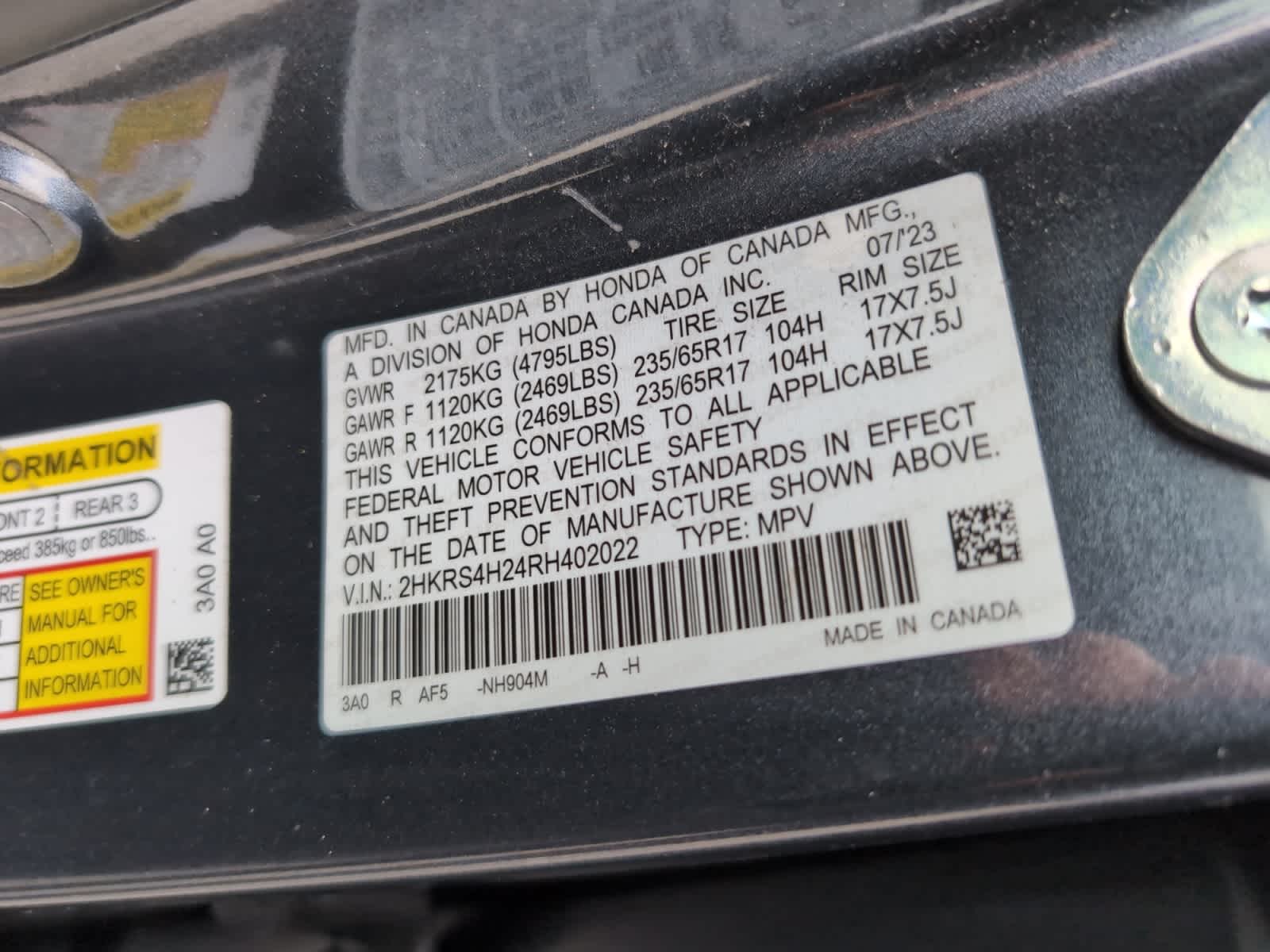 used 2024 Honda CR-V car, priced at $27,698