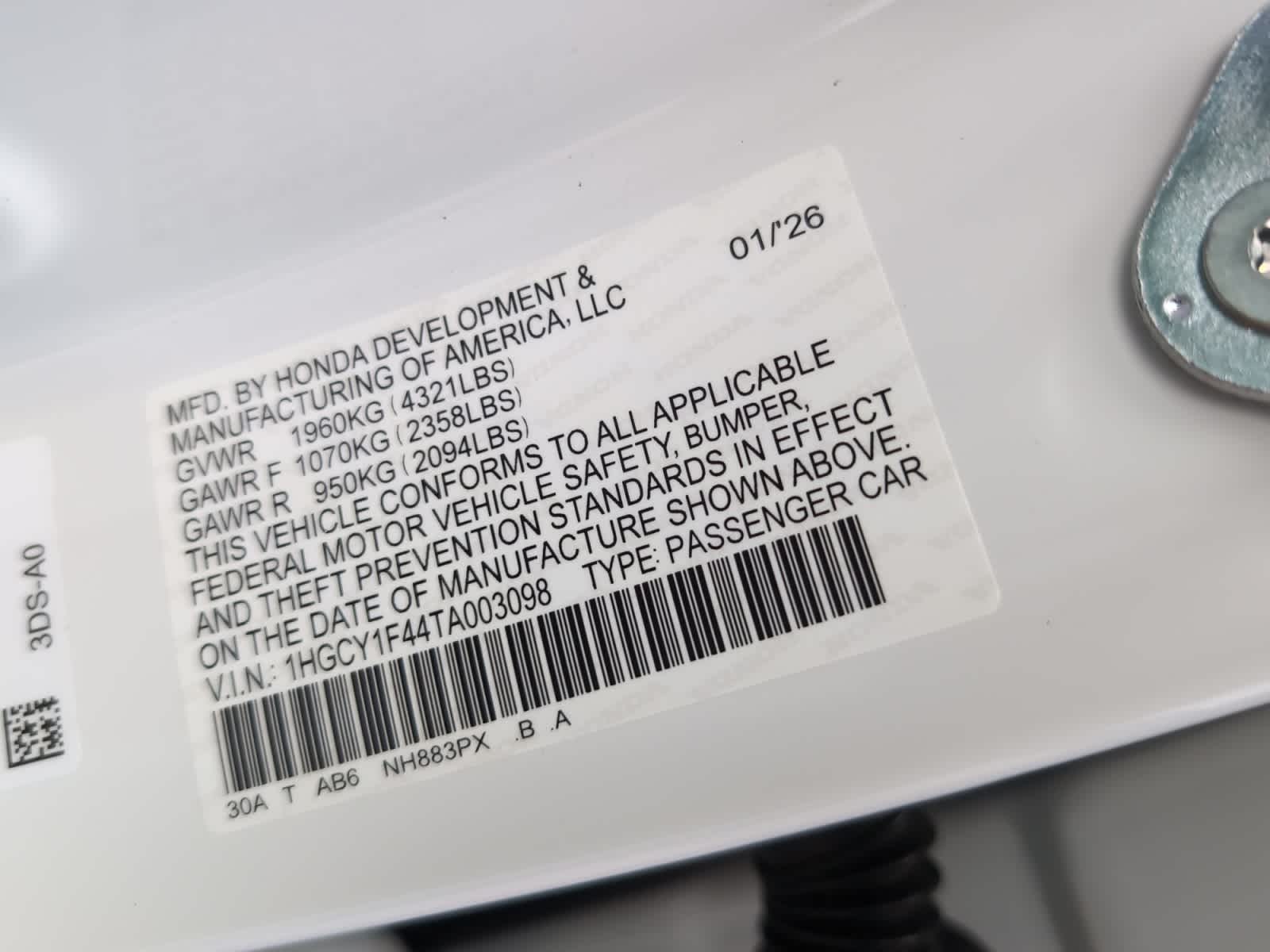 new 2026 Honda Accord car, priced at $32,345