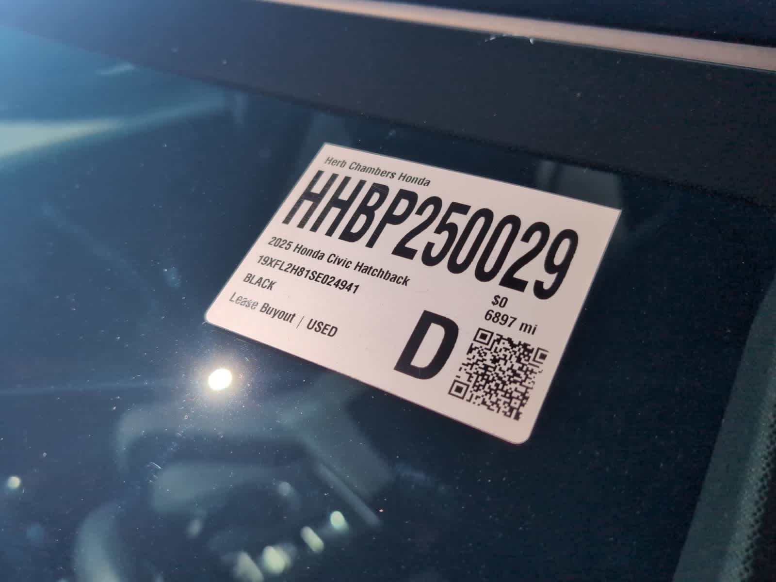 used 2025 Honda Civic car, priced at $27,085