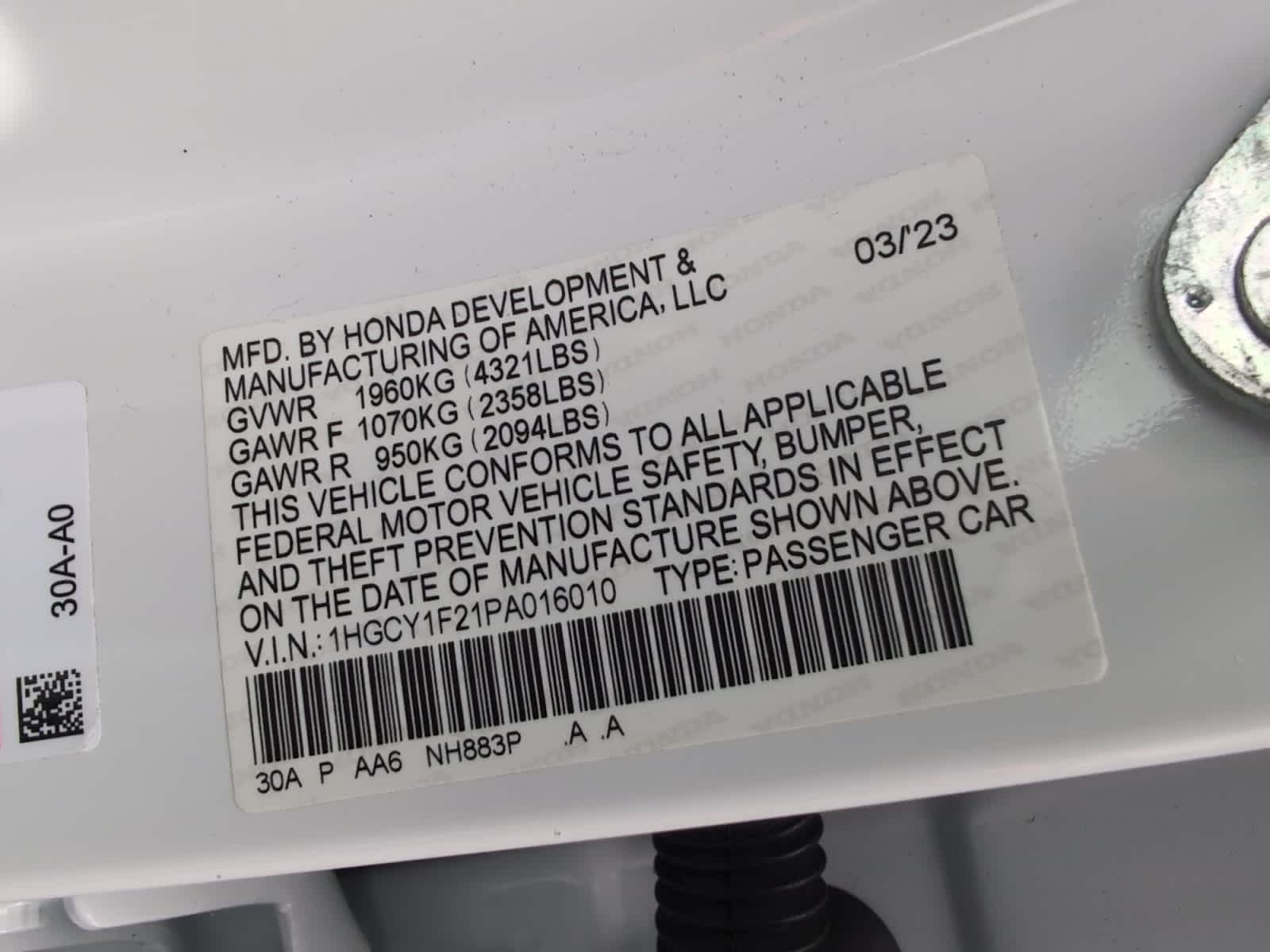 used 2023 Honda Accord car, priced at $22,910