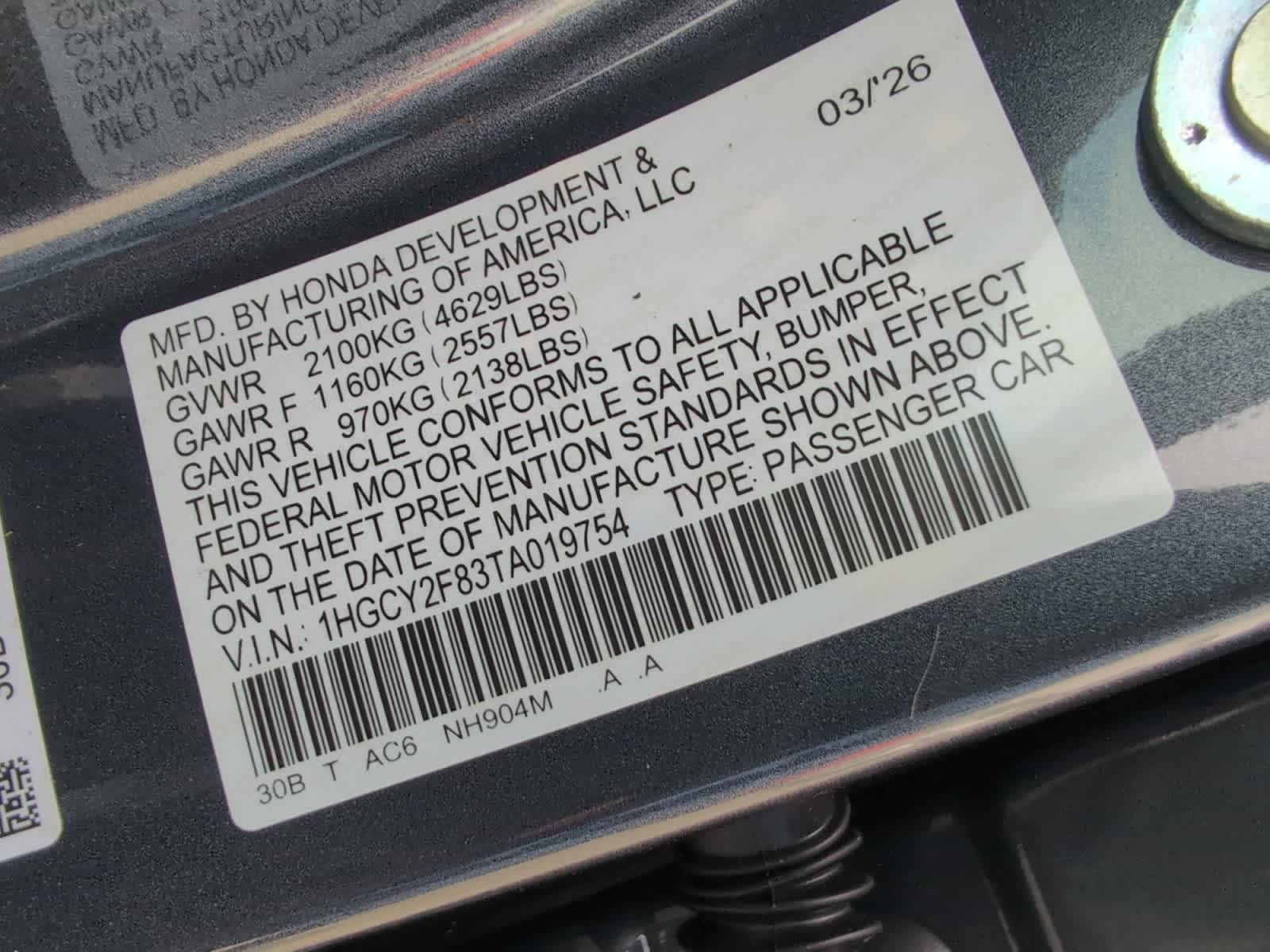 new 2026 Honda Accord Hybrid car, priced at $40,690