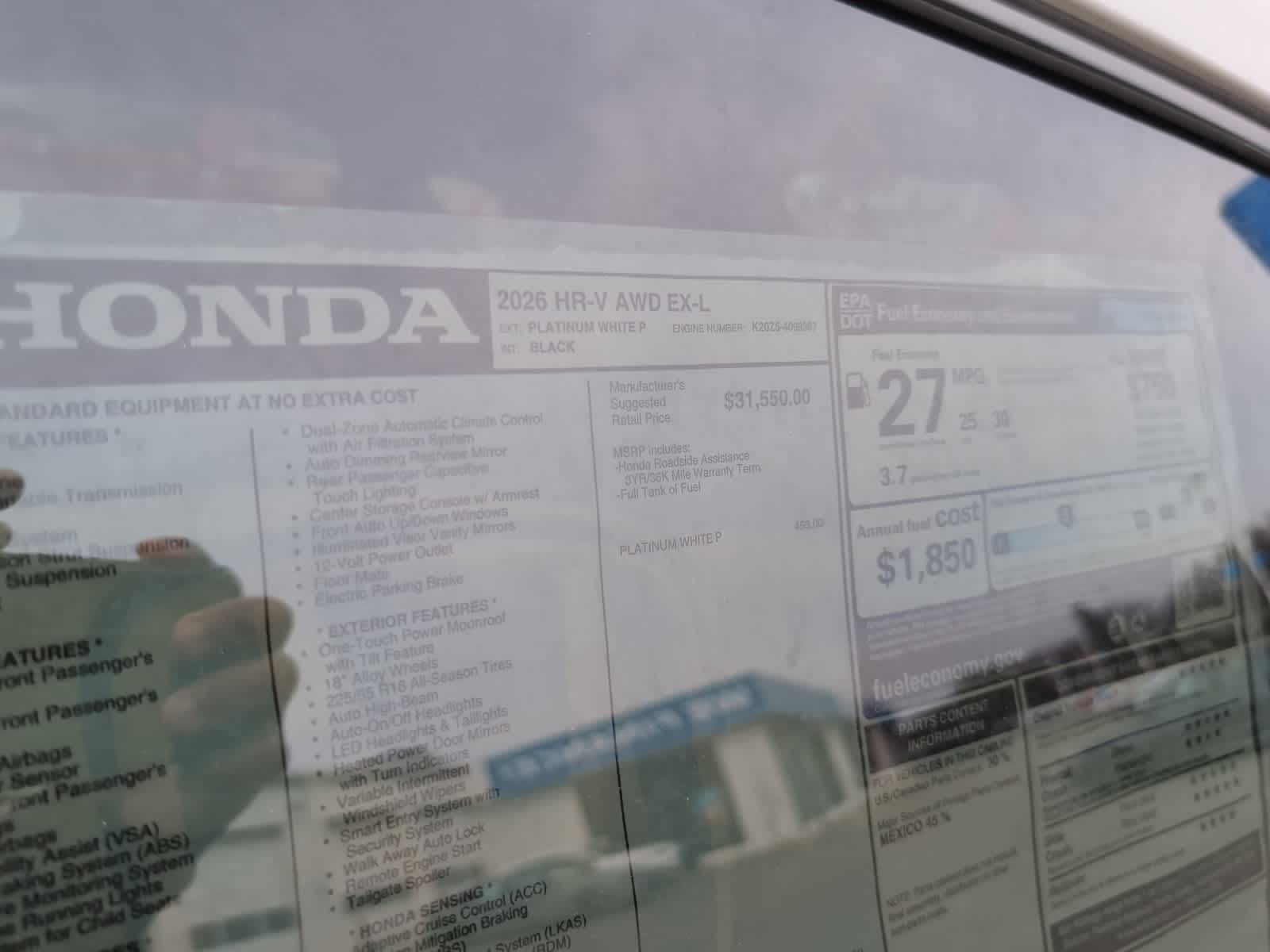 2026 Honda HR-V EX-L - Photo 27