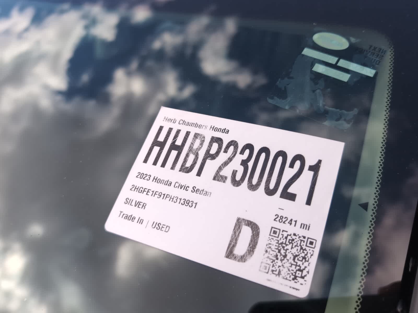 used 2023 Honda Civic car, priced at $25,202