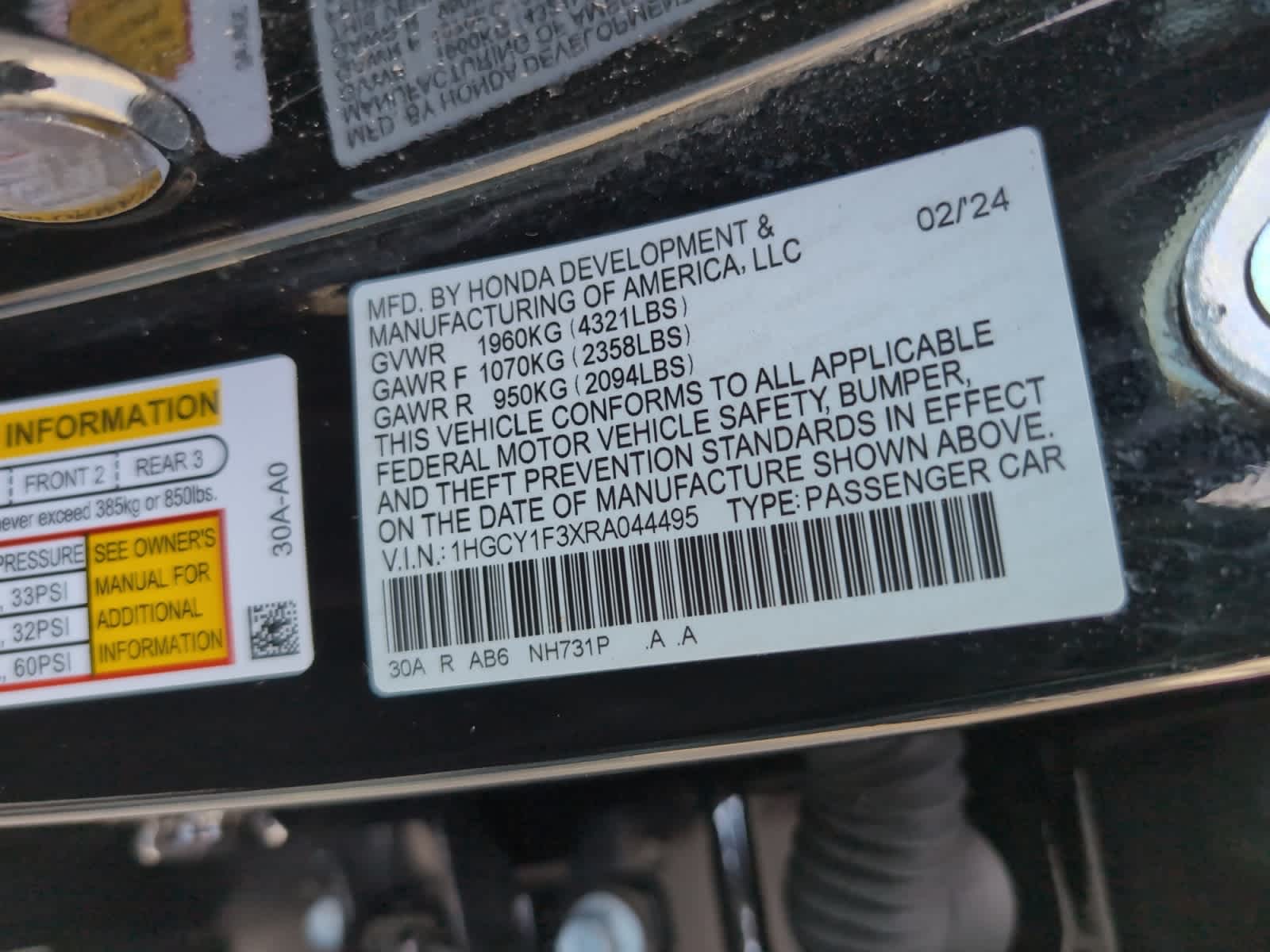 used 2024 Honda Accord car, priced at $24,698