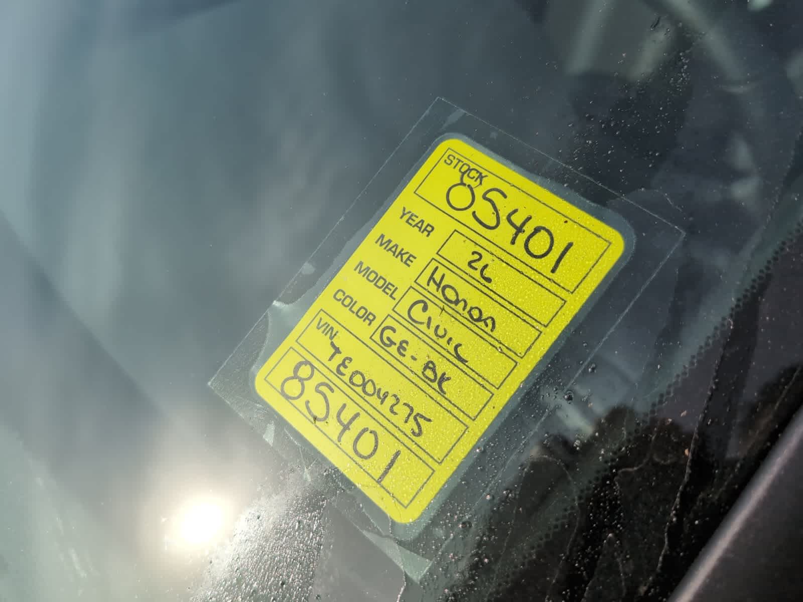 new 2026 Honda Civic car, priced at $29,445