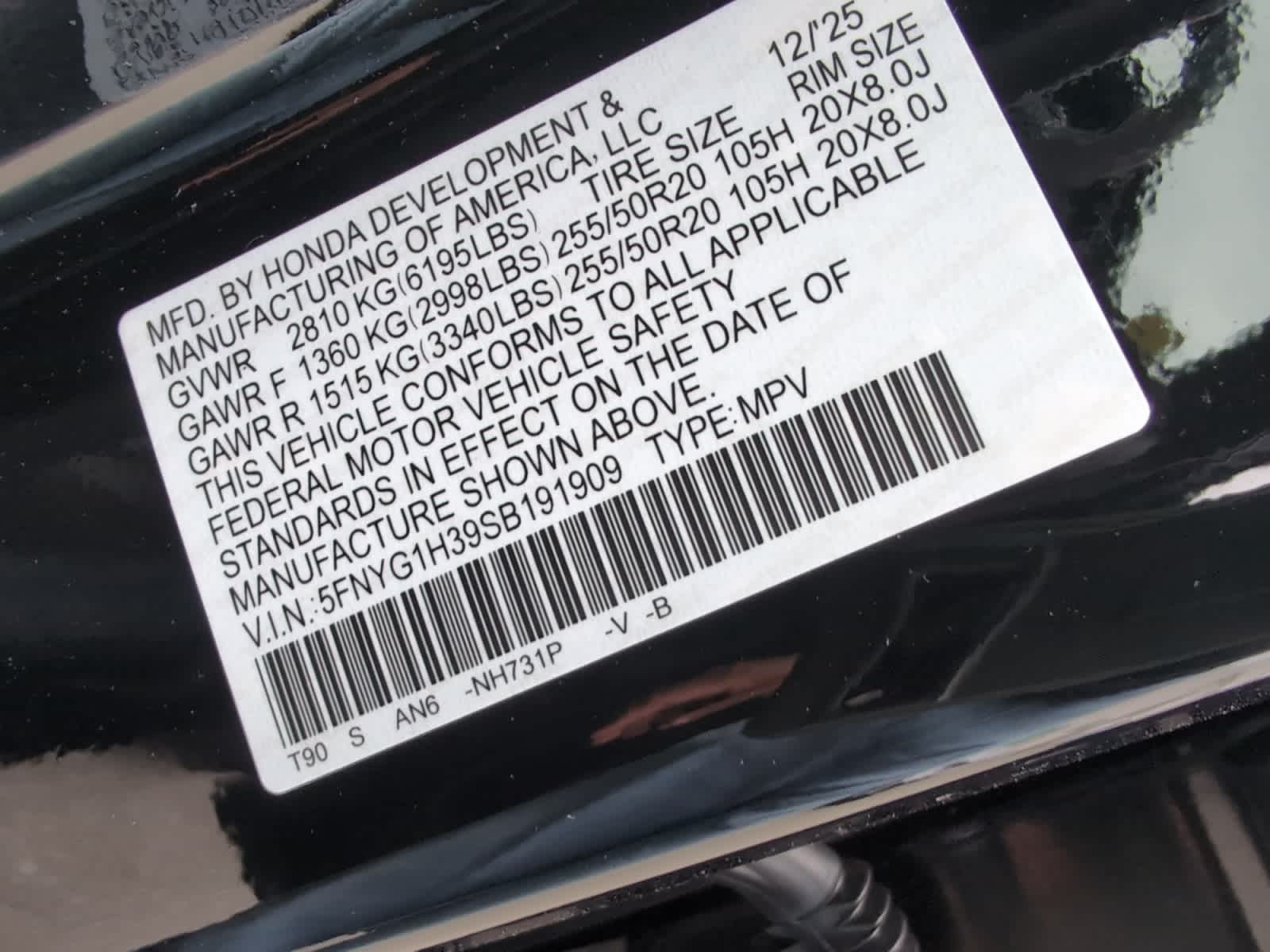 new 2025 Honda Pilot car, priced at $43,795