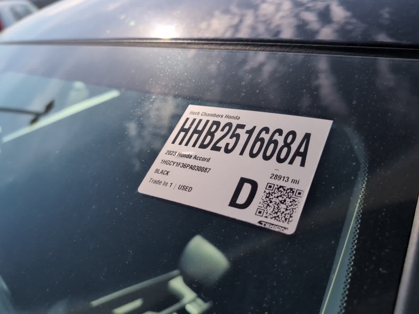 used 2023 Honda Accord car, priced at $25,634