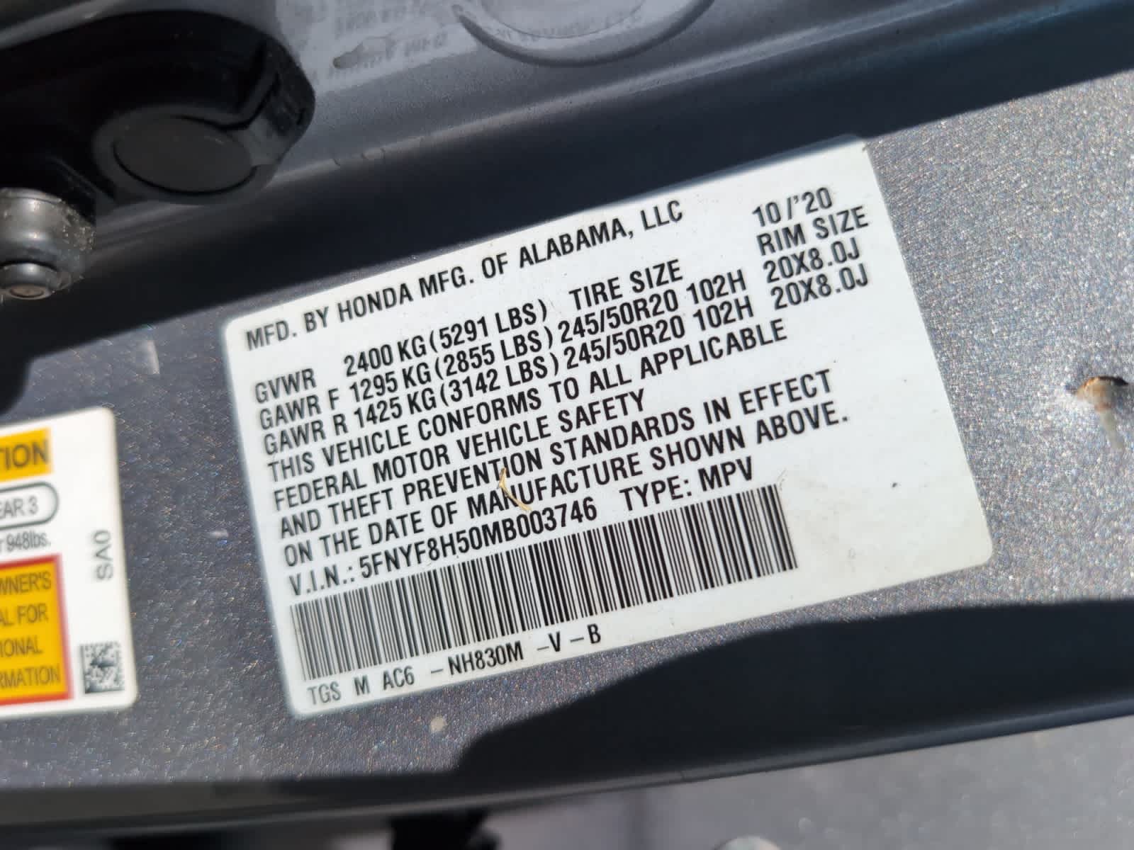 used 2021 Honda Passport car, priced at $24,052