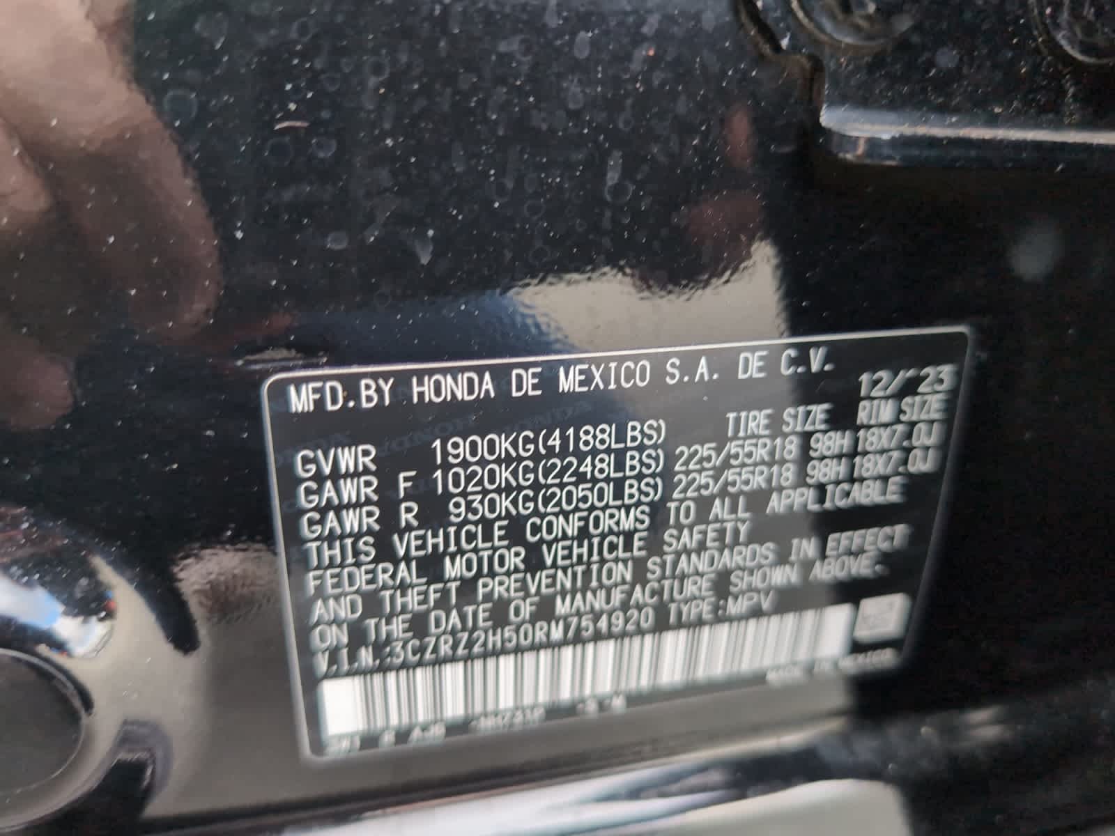 used 2024 Honda HR-V car, priced at $25,998