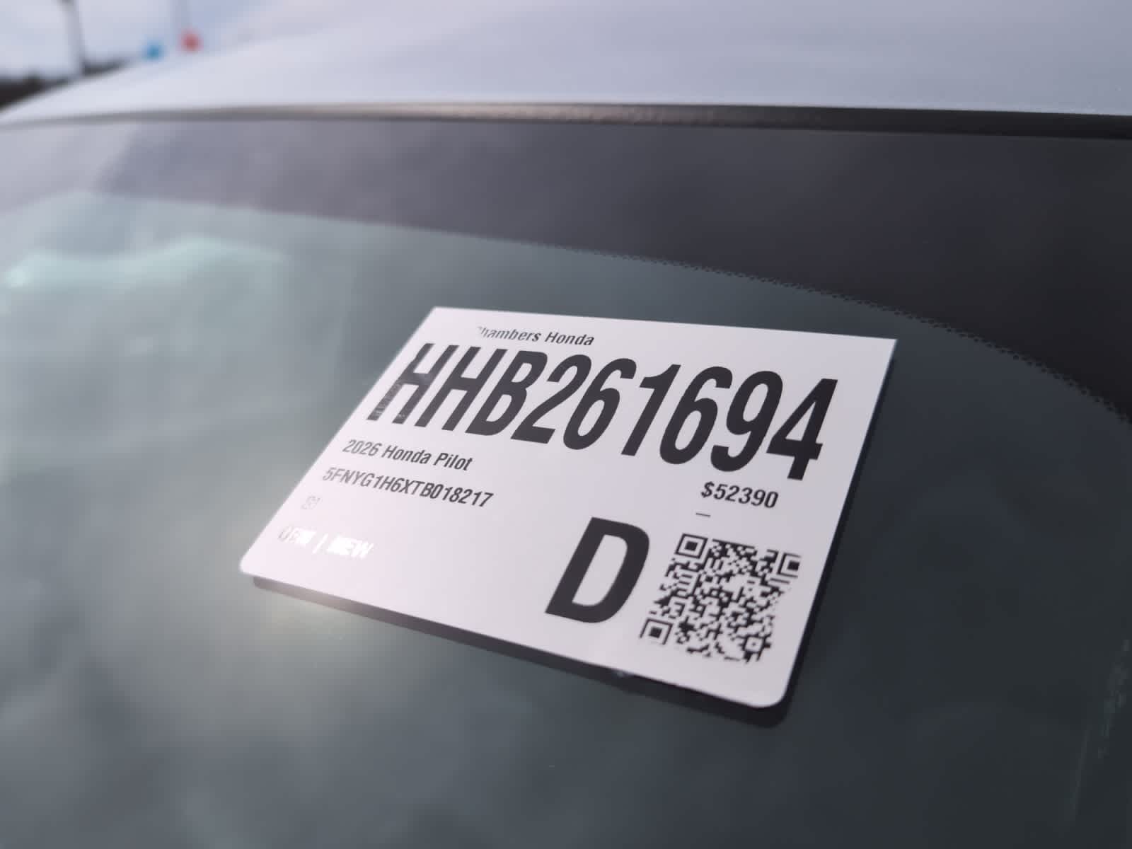 new 2026 Honda Pilot car, priced at $52,390