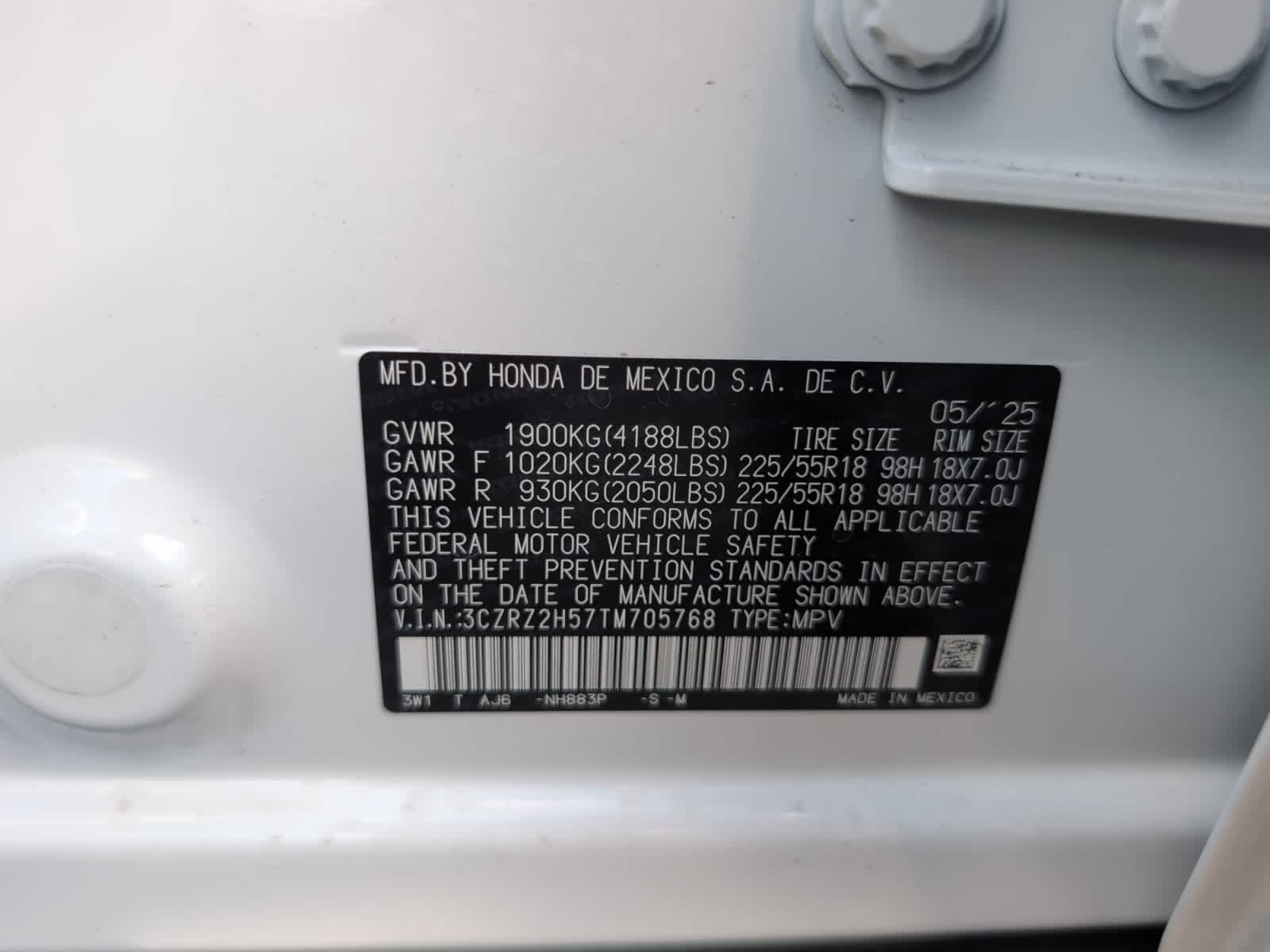 new 2026 Honda HR-V car, priced at $31,350