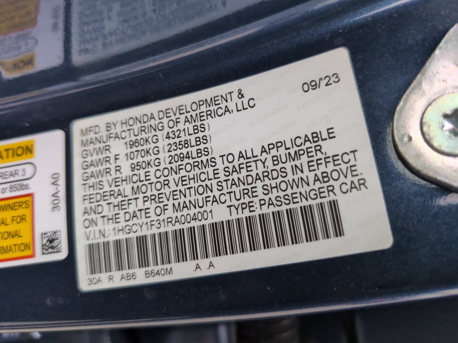 used 2024 Honda Accord car, priced at $26,180